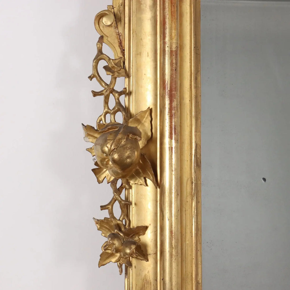 Antique Mirror Umbertino Swiss Pine Italy XIX Century - Large Mirror | Antiques | Mirrors & Frames
