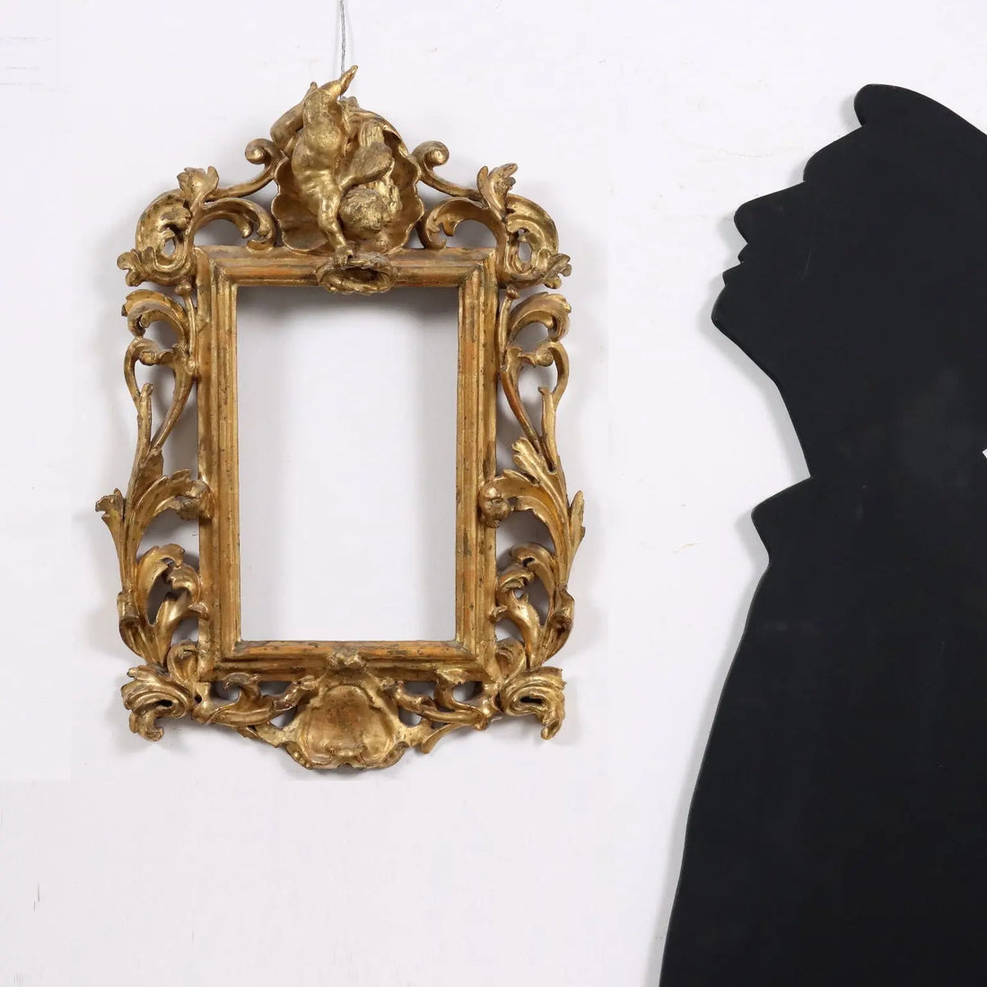 Antique Frame Baroque Style Gilded Linden Wood Italy XVIII Century - Baroque Frame | Antiques | Mirrors & Frames