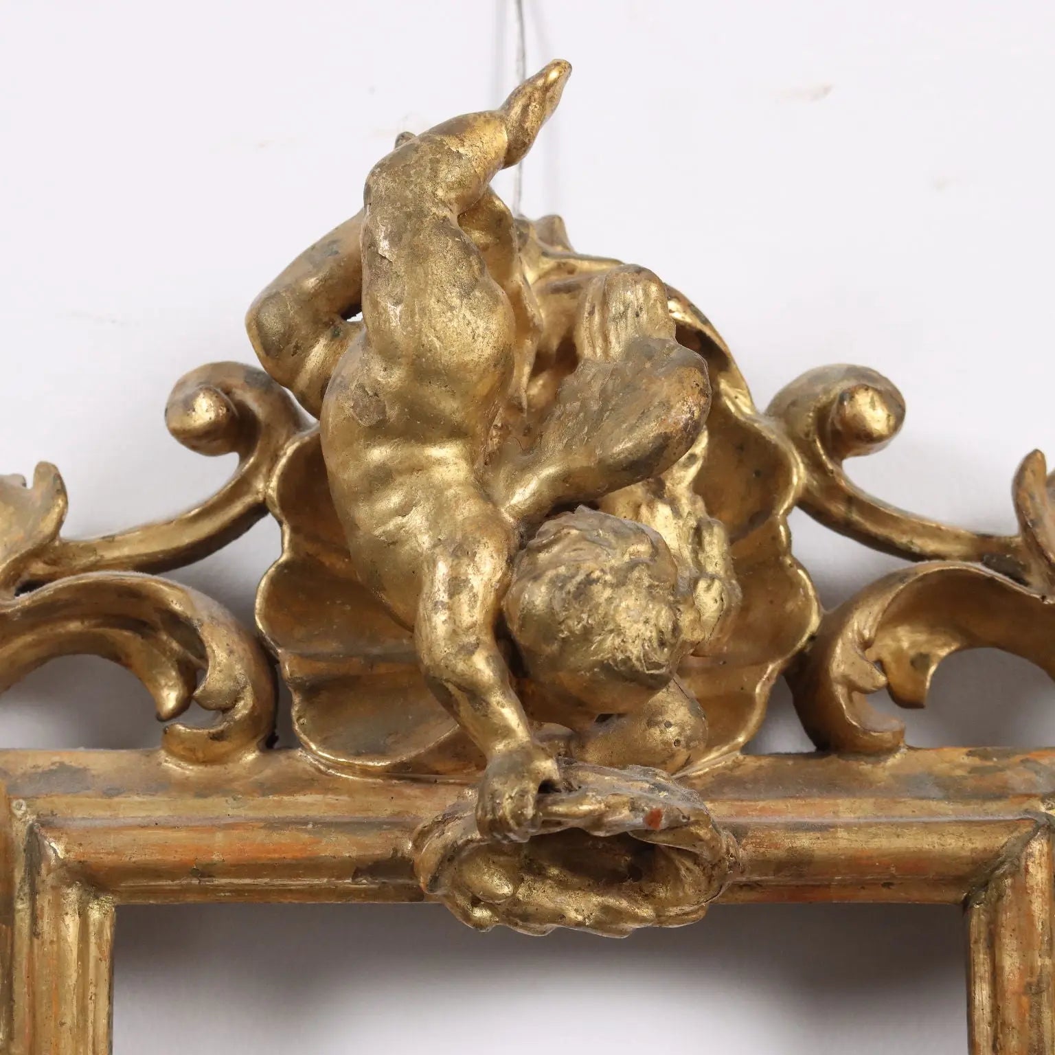 Antique Frame Baroque Style Gilded Linden Wood Italy XVIII Century - Baroque Frame | Antiques | Mirrors & Frames