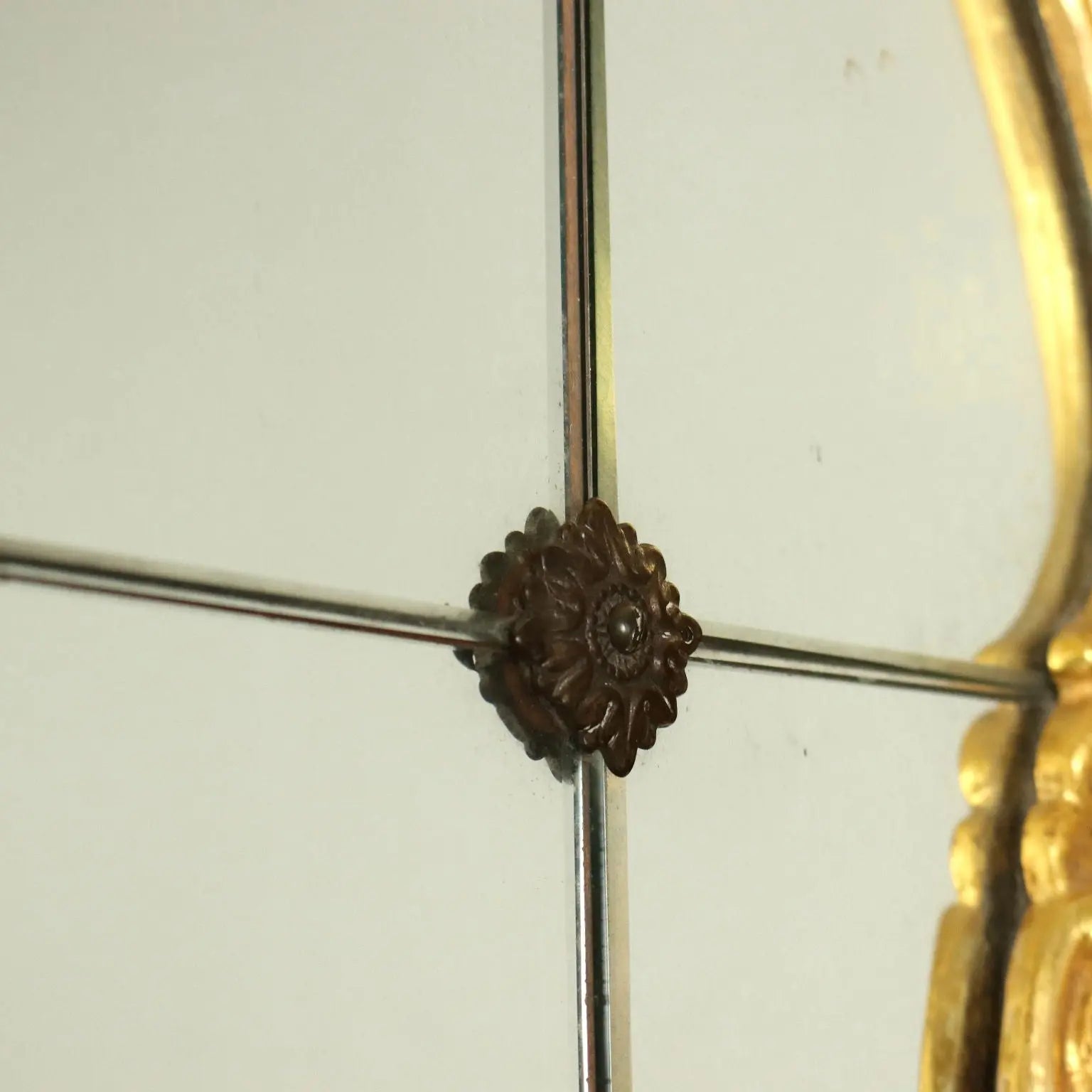 Antique Mirror Baroque Style Wood Italy XX Century - Antique Mirror in Venetian Baroque Style | Antiques | Mirrors & Frames