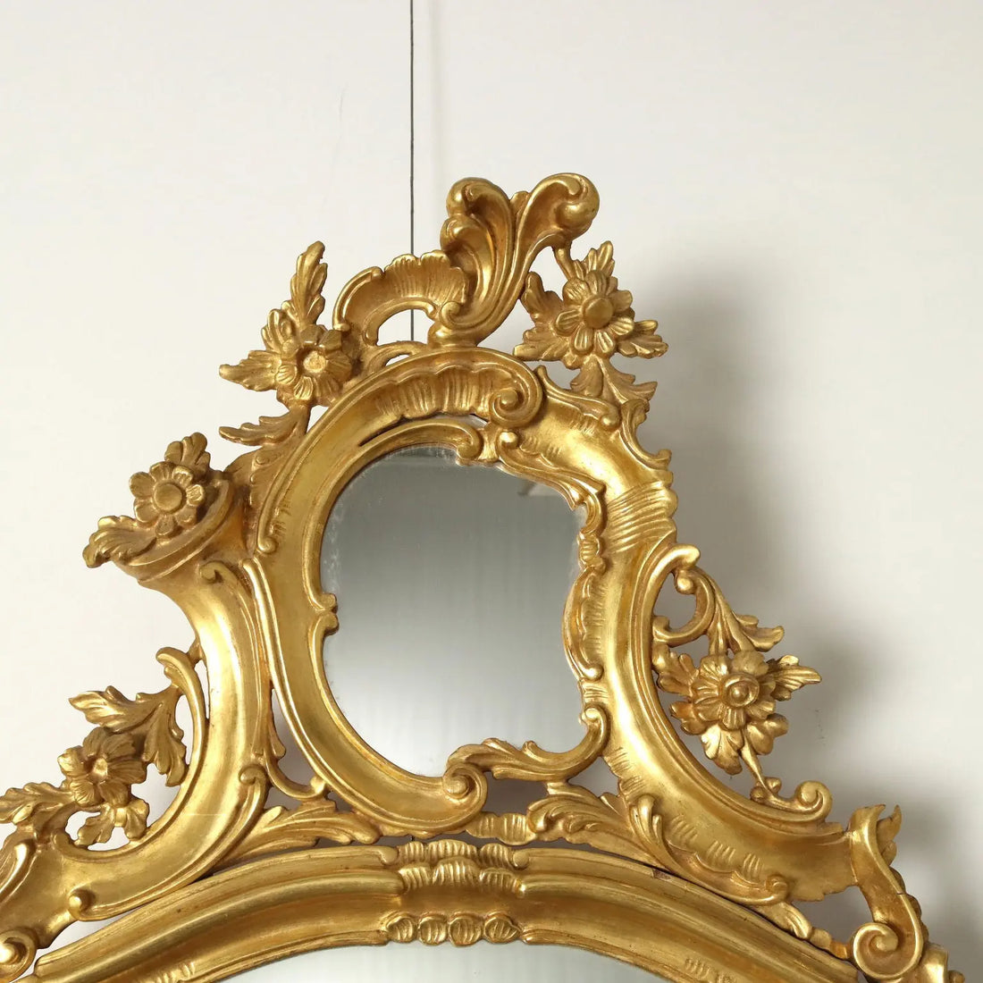 Antique Mirror Baroque Style Wood Italy XX Century - Antique Mirror in Venetian Baroque Style | Antiques | Mirrors & Frames
