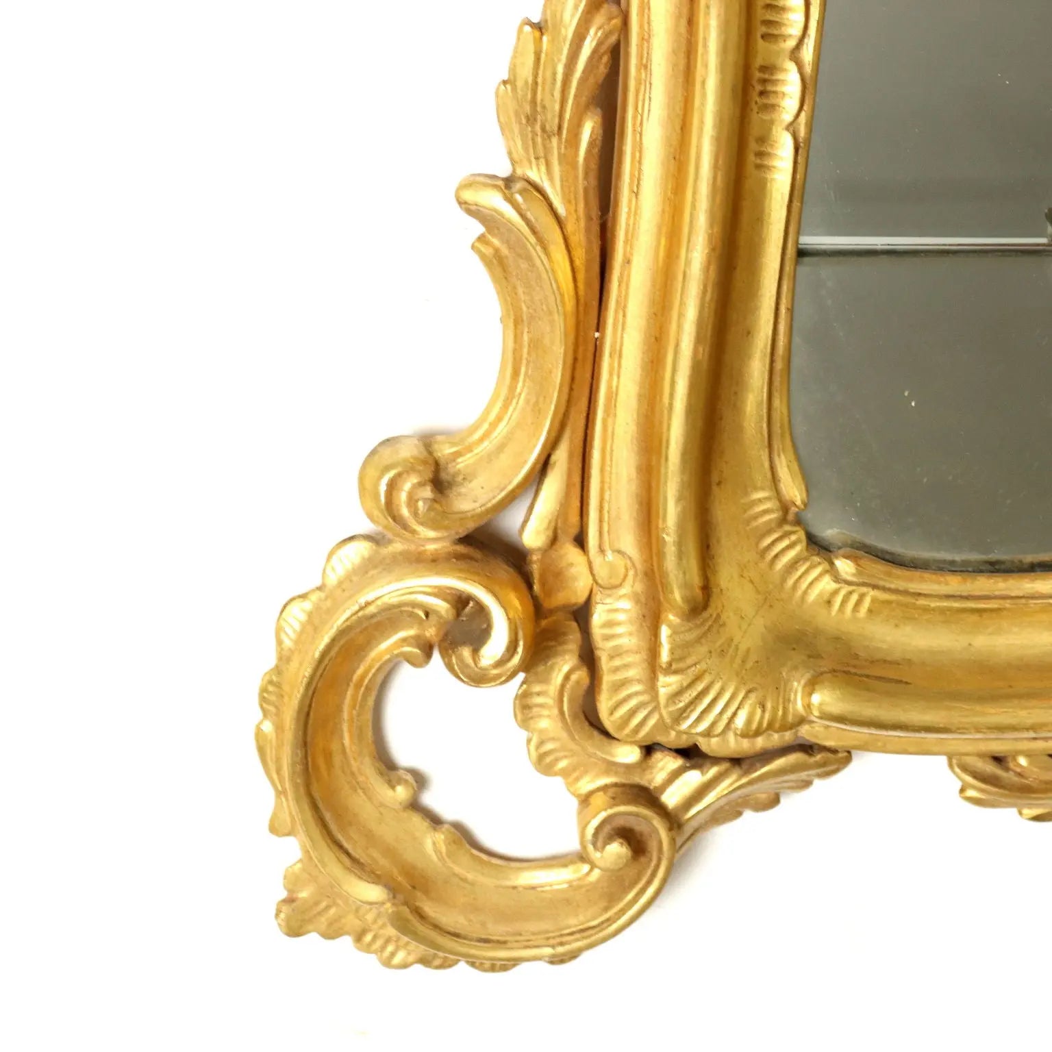 Antique Mirror Baroque Style Wood Italy XX Century - Antique Mirror in Venetian Baroque Style | Antiques | Mirrors & Frames