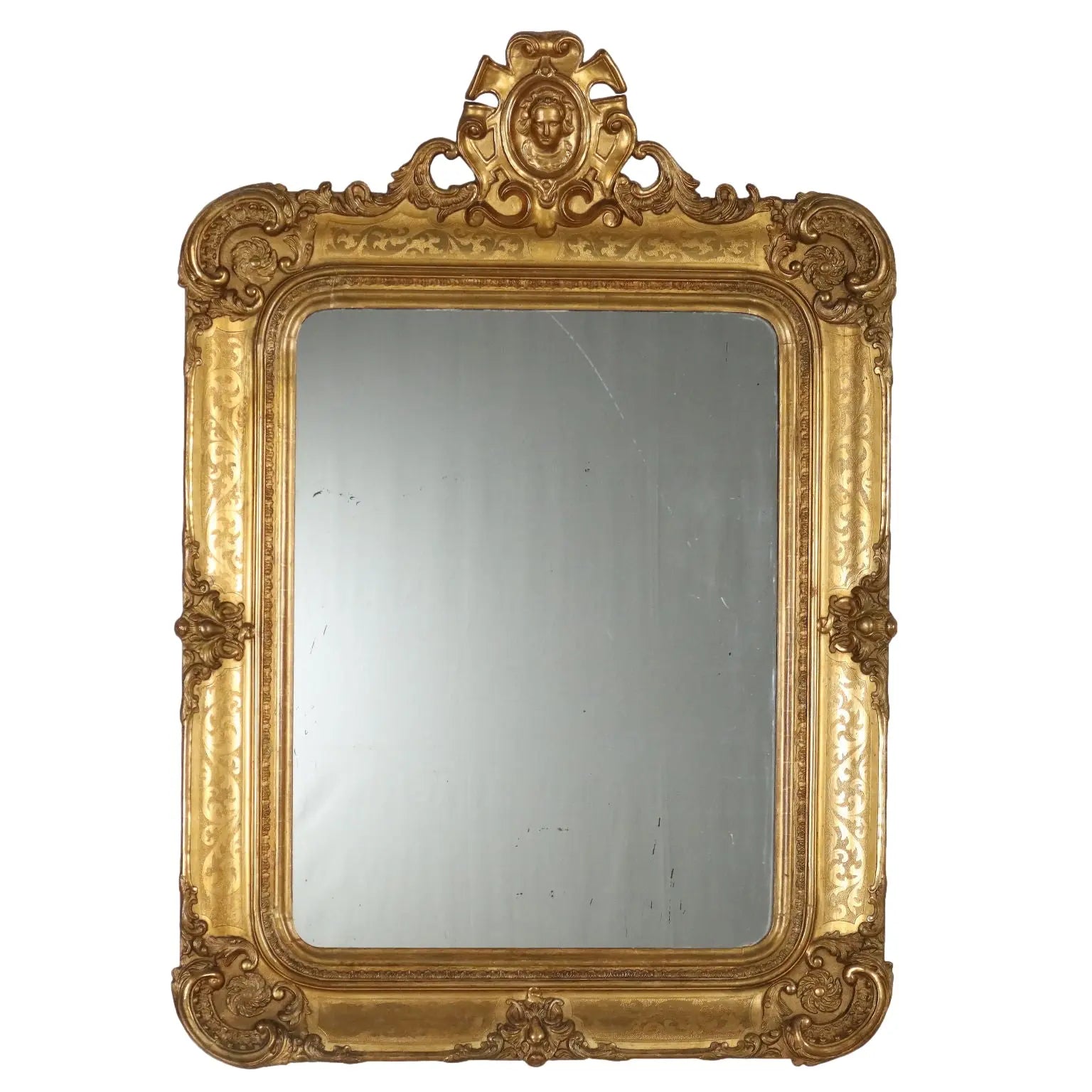 Antique Mirror Carved Fir France Mid XIX Century - France, Mid XIX Century | Antiques | Mirrors & Frames
