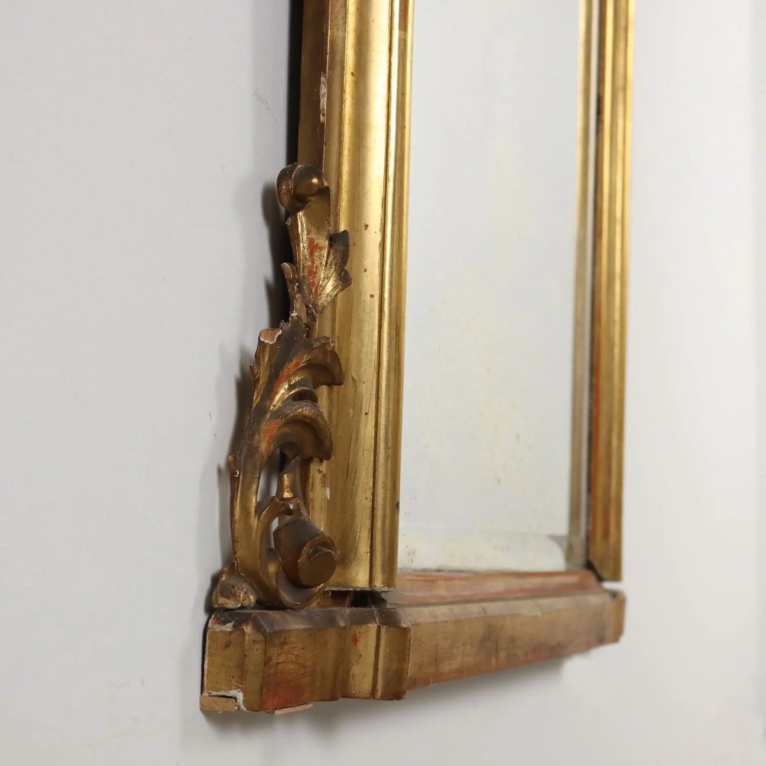 Antique Mirror Gilded Wood Lombardy XIX Century - Lombardy, Late XIX Century | Antiques | Mirrors & Frames