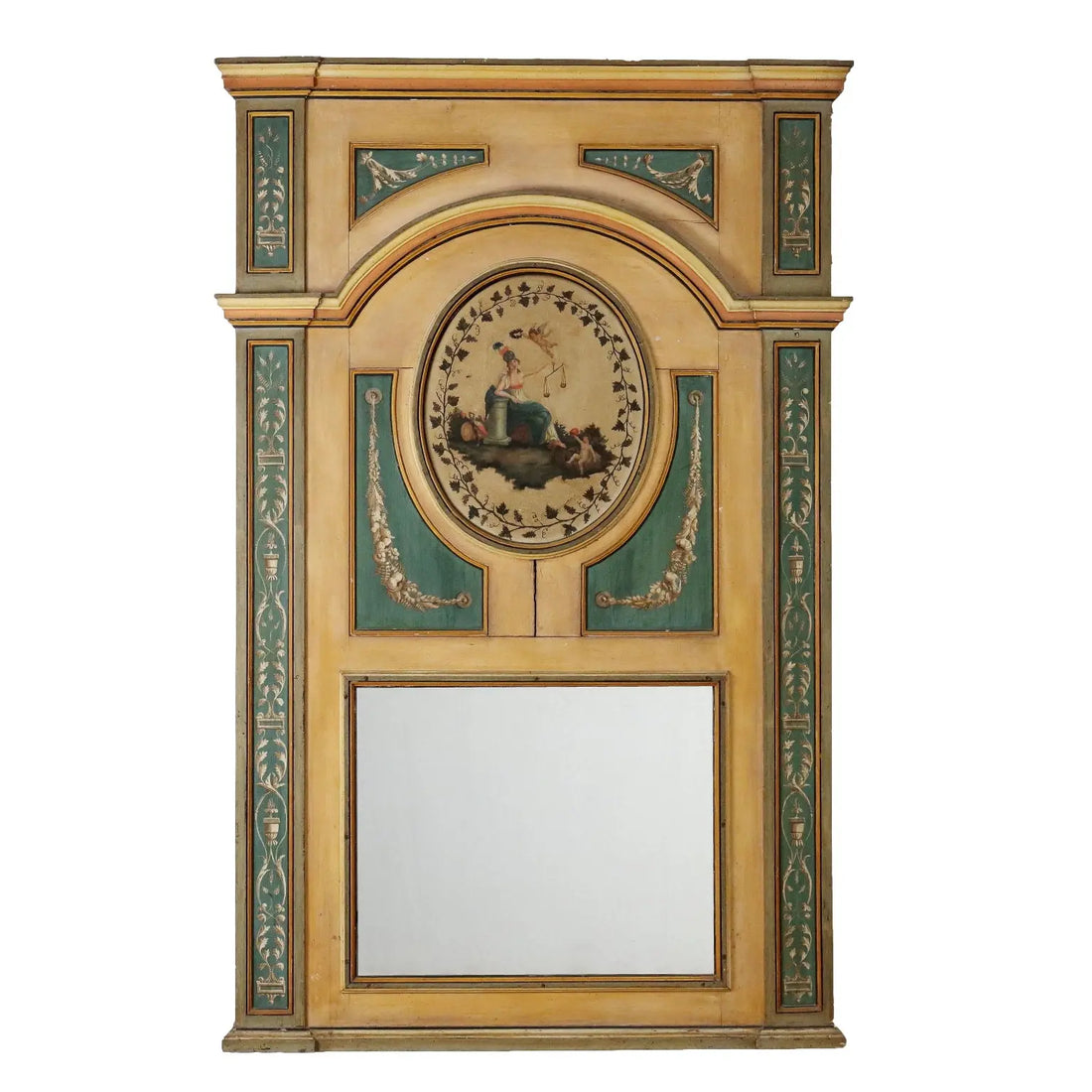 Antique Neoclassical Fireplace Poplar with Painting Italy '700 - Italy, Late XVIII - Early XIX Century | Antiques | Mirrors & Frames