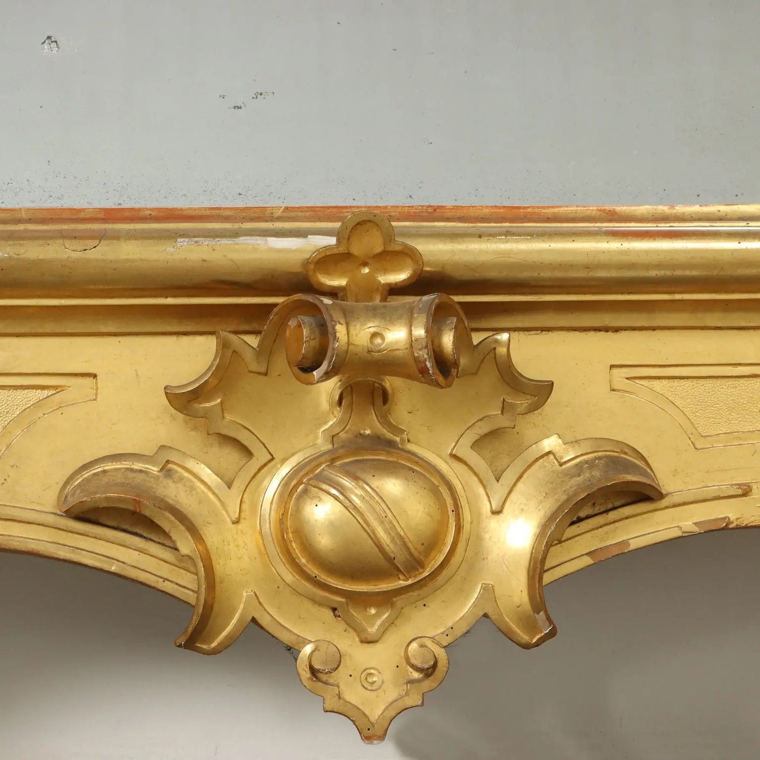 Large Gilt Umbertine Mirror 19th Century