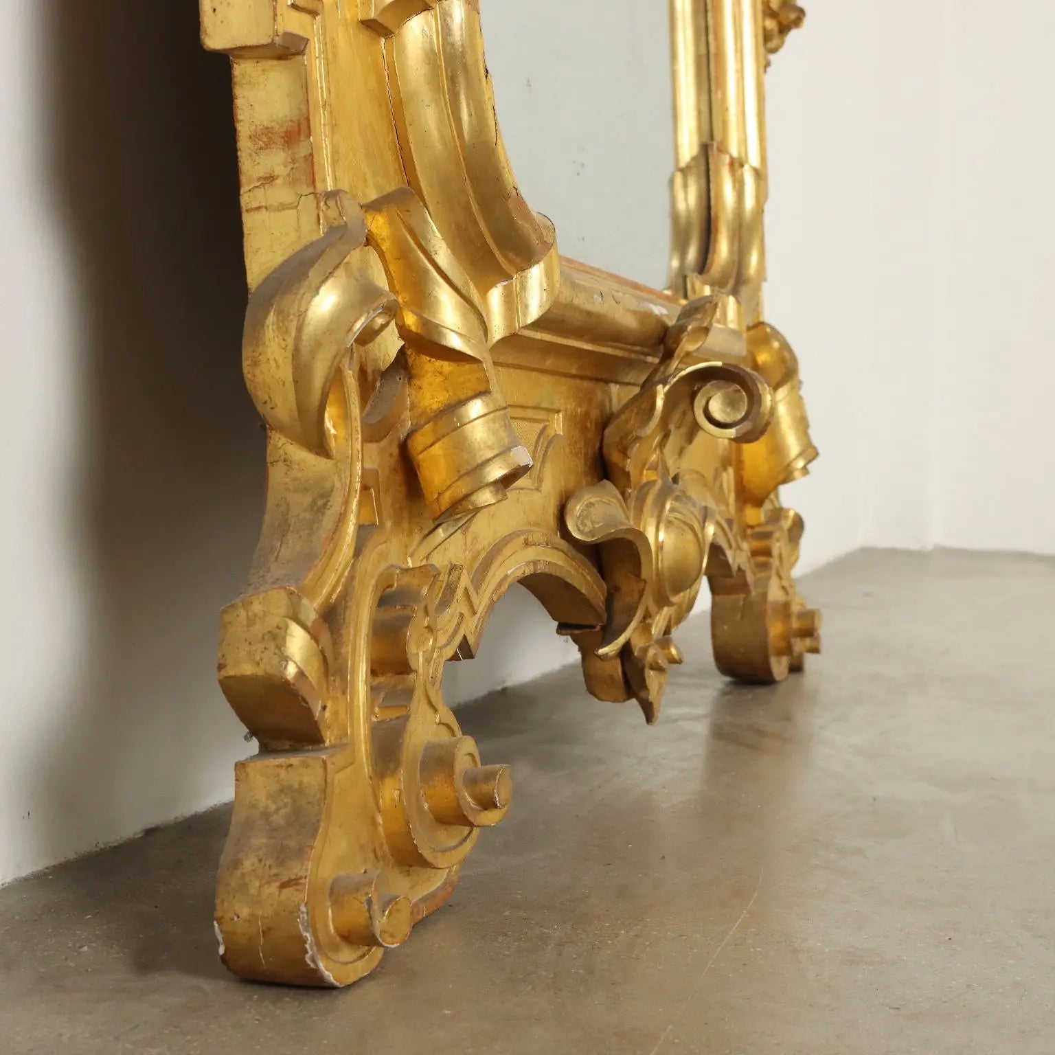 Large Gilt Umbertine Mirror 19th Century