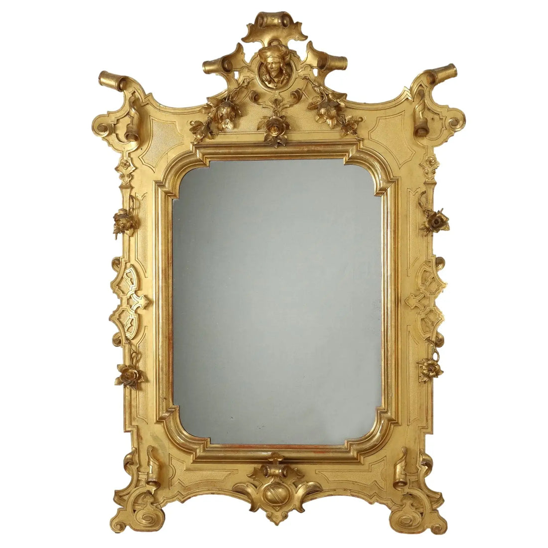 Large Gilt Umbertine Mirror 19th Century