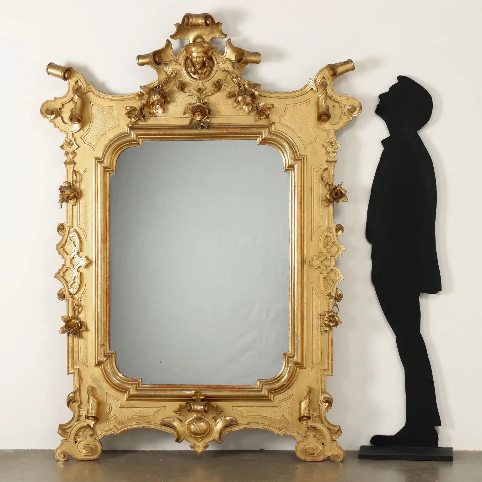 Large Gilt Umbertine Mirror 19th Century