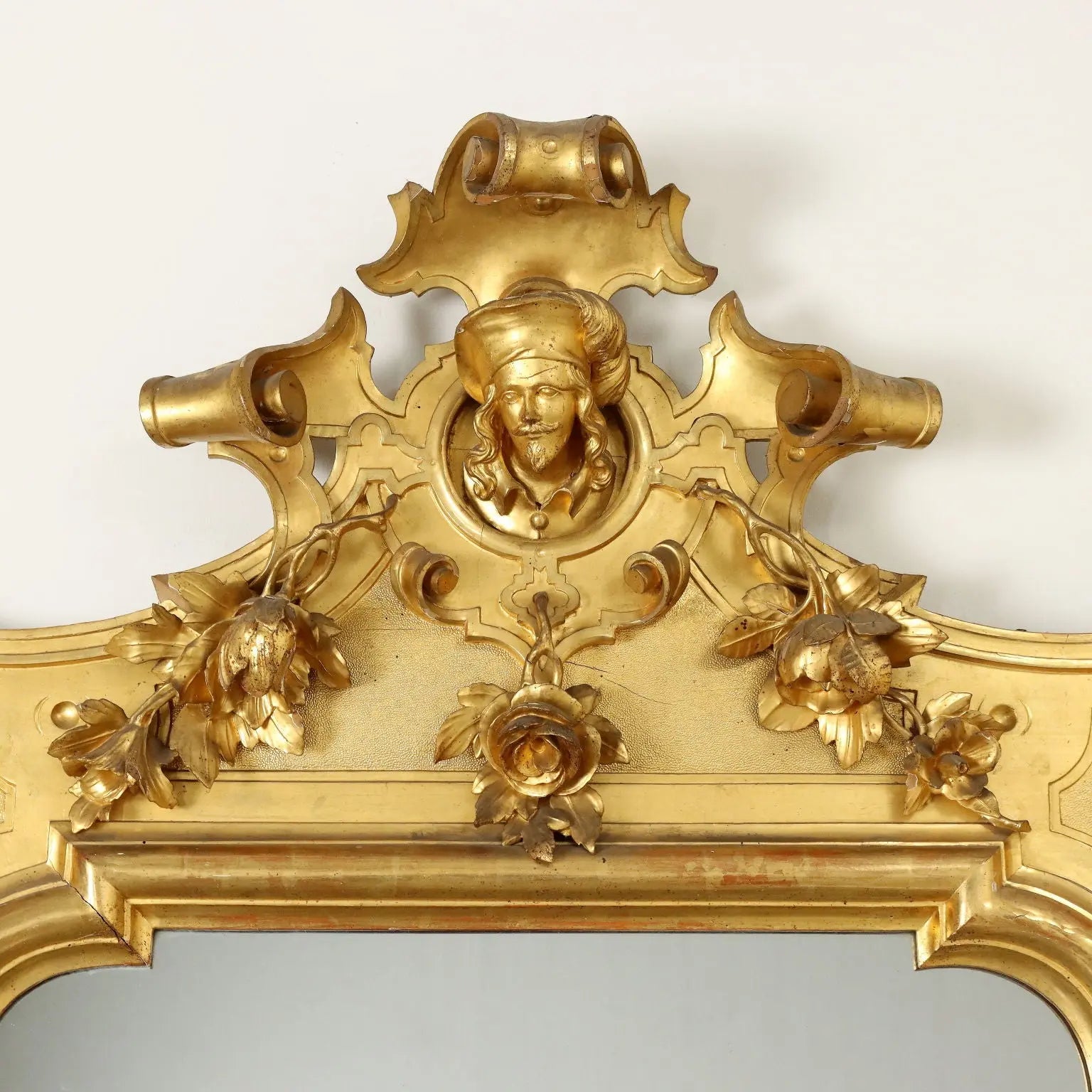 Large Gilt Umbertine Mirror 19th Century