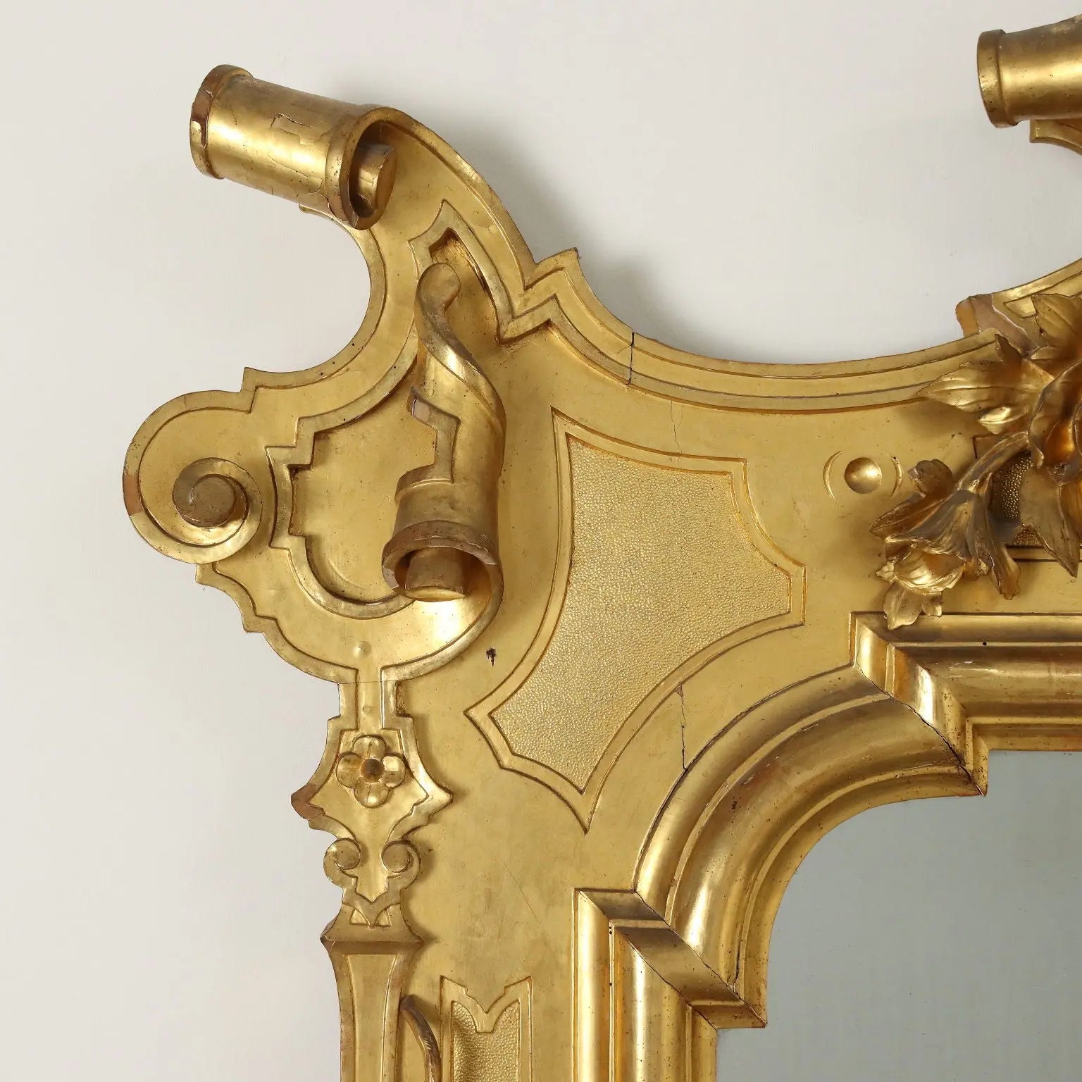 Large Gilt Umbertine Mirror 19th Century