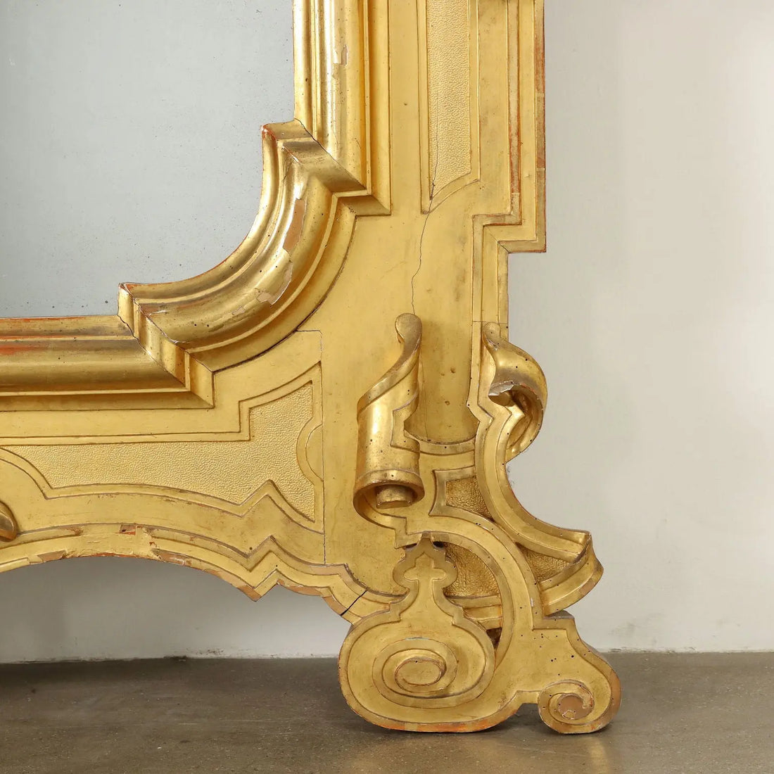 Large Gilt Umbertine Mirror 19th Century