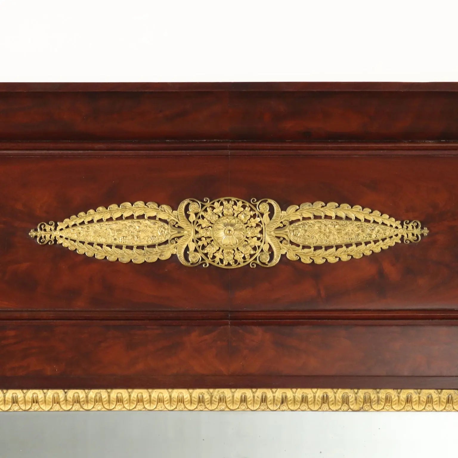 Antique Empire Chimney Mahogany Frame Bronze Italy XIX Century - Italy, Early XIX Century | Antiques | Mirrors & Frames