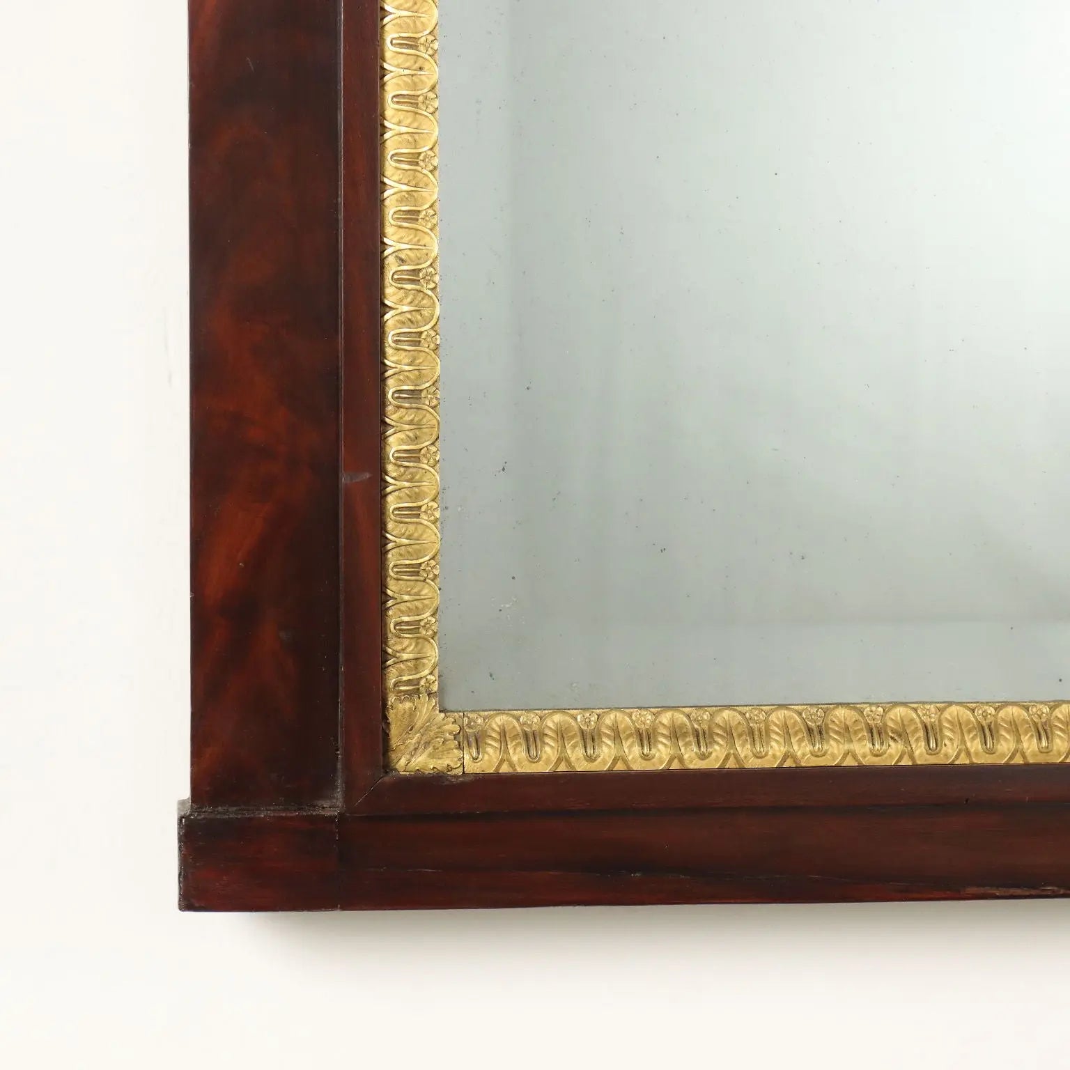 Antique Empire Chimney Mahogany Frame Bronze Italy XIX Century - Italy, Early XIX Century | Antiques | Mirrors & Frames
