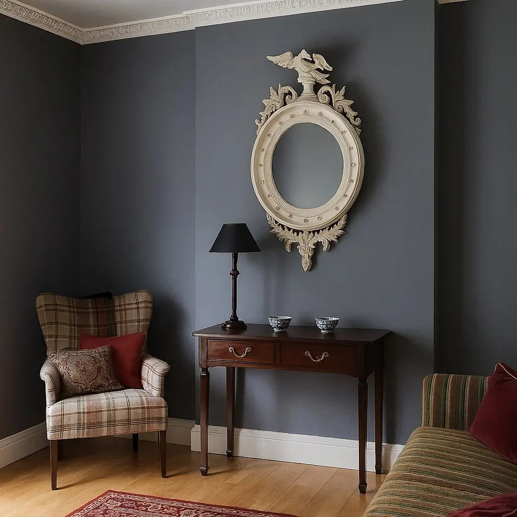 Antique Mirror Regency Style Lacquered Wood Glass XX Century - England, Early XX Century | Antiques | Mirrors & Frames