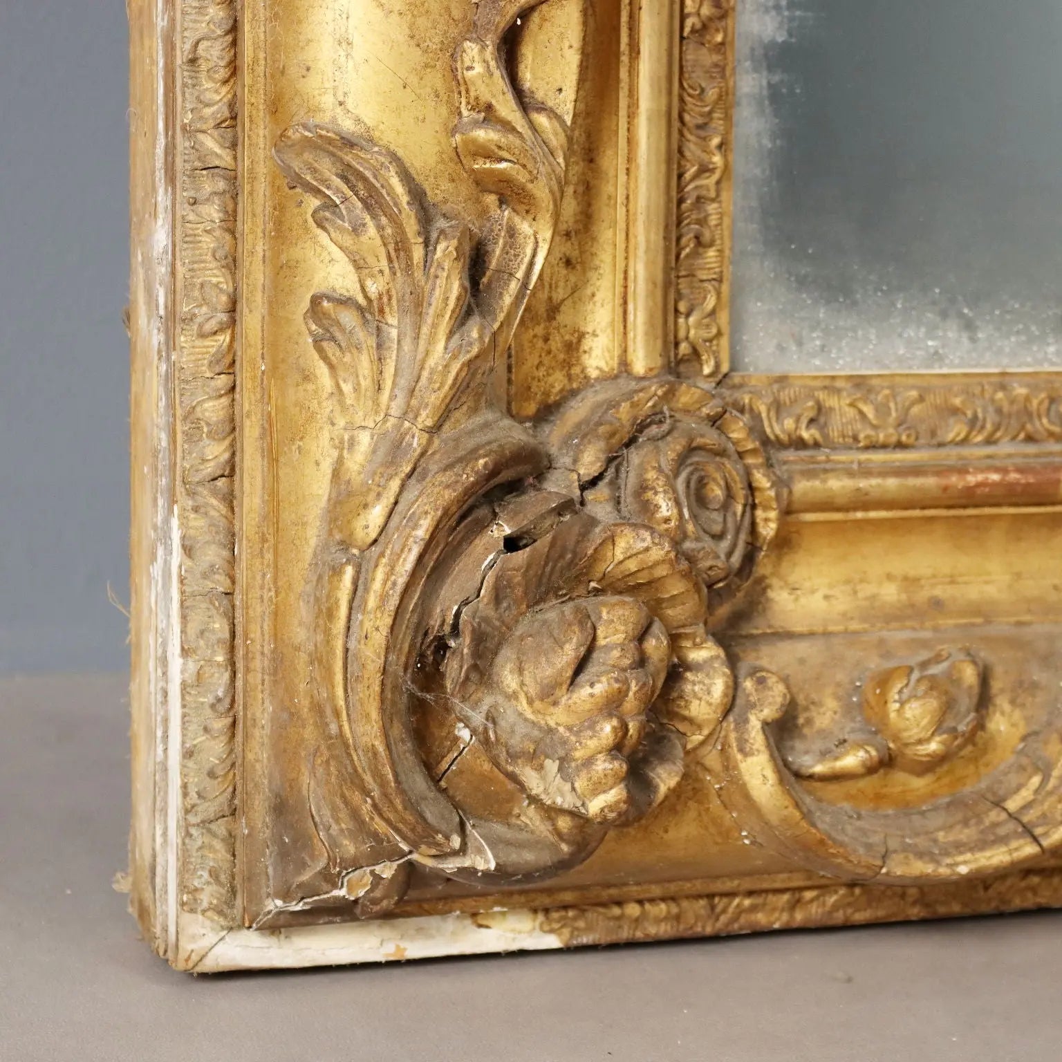Antique Mirror Gilded Carved Wood France XIX Century - France, Late XIX Century | Antiques | Mirrors & Frames