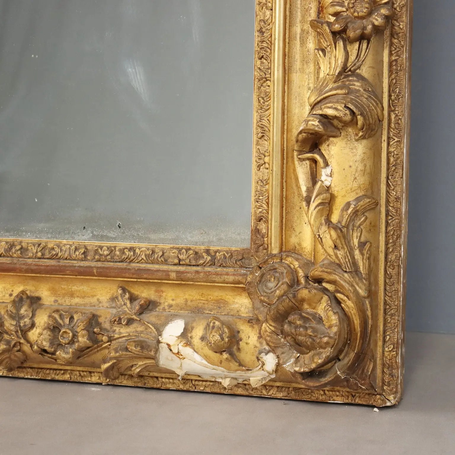 Antique Mirror Gilded Carved Wood France XIX Century - France, Late XIX Century | Antiques | Mirrors & Frames