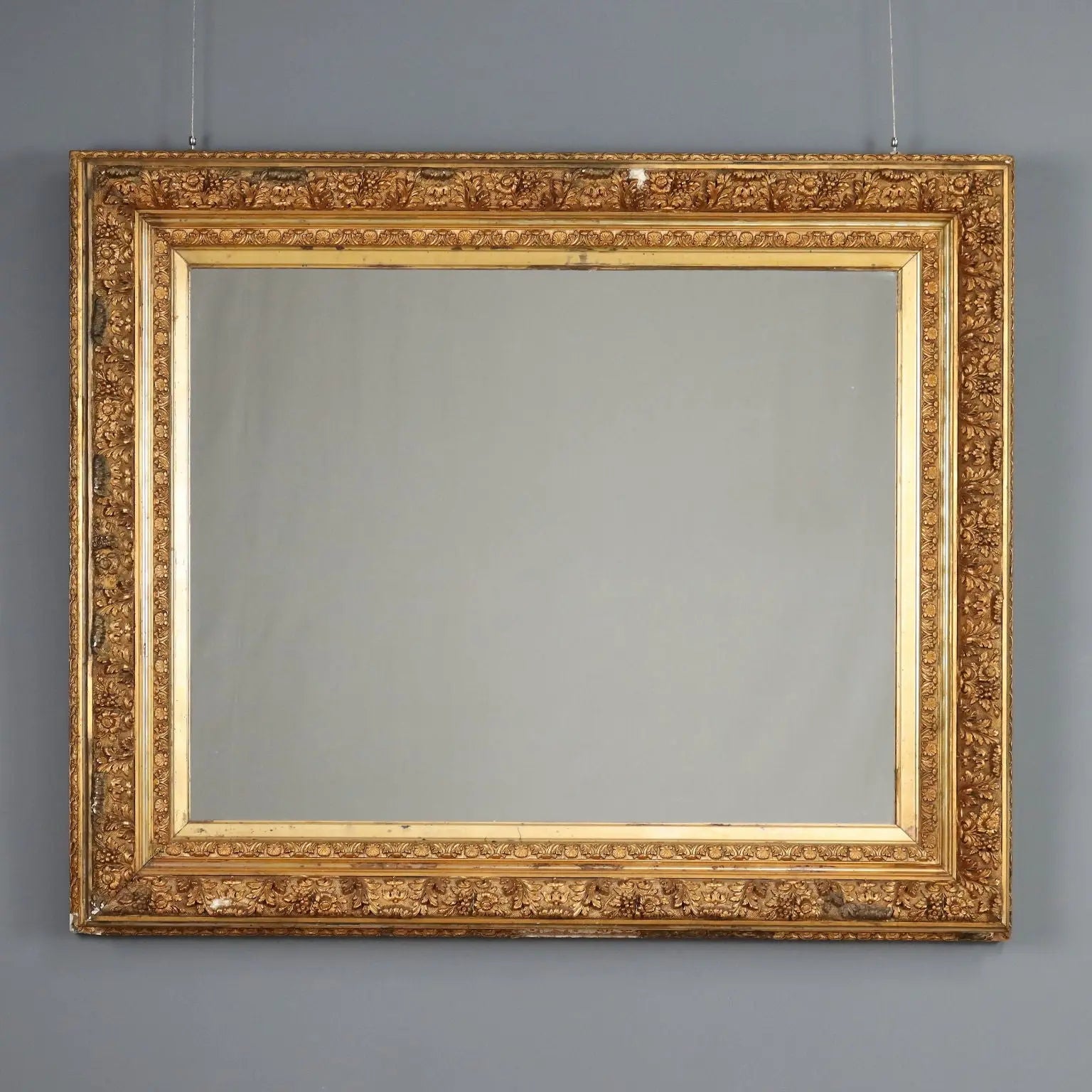 Antique Mirror Carved Gilded Wood Italy XIX Century - Italy, Late XIX Century | Antiques | Mirrors & Frames