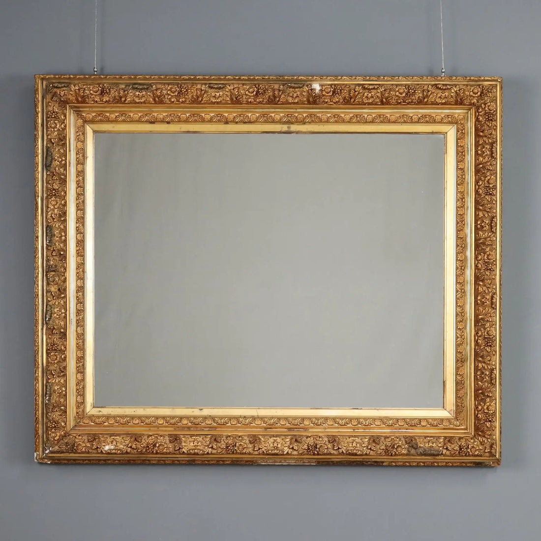Antique Mirror Carved Gilded Wood Italy XIX Century - Italy, Late XIX Century | Antiques | Mirrors & Frames