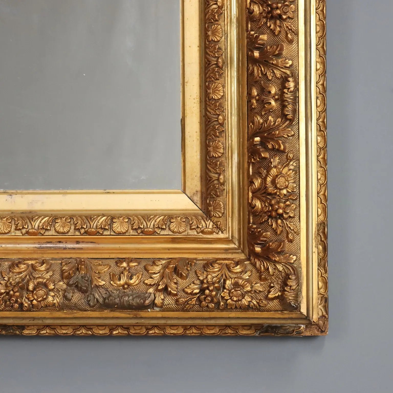 Antique Mirror Carved Gilded Wood Italy XIX Century - Italy, Late XIX Century | Antiques | Mirrors & Frames