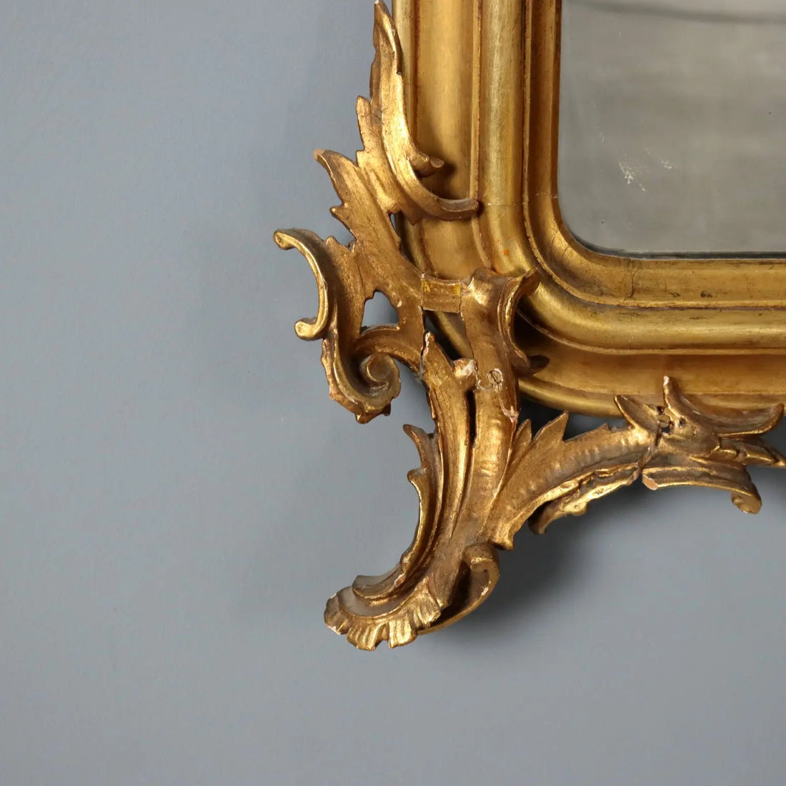 Antique Gilded Mirror Carved Wood Italy XX Century - Italy, Mid XX Century | Antiques | Mirrors & Frames