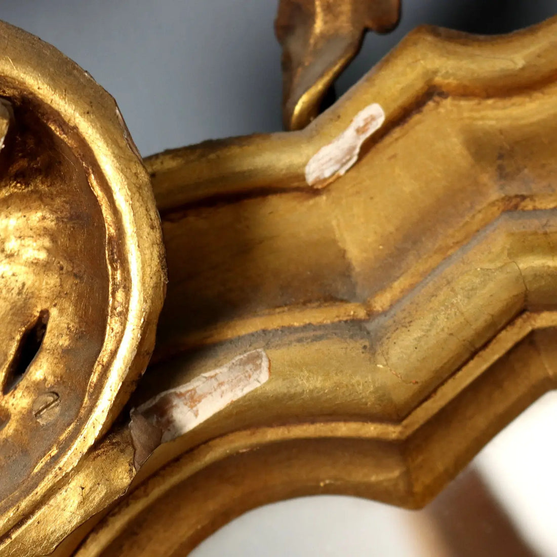 Antique Gilded Mirror Carved Wood Italy XX Century - Italy, Mid XX Century | Antiques | Mirrors & Frames