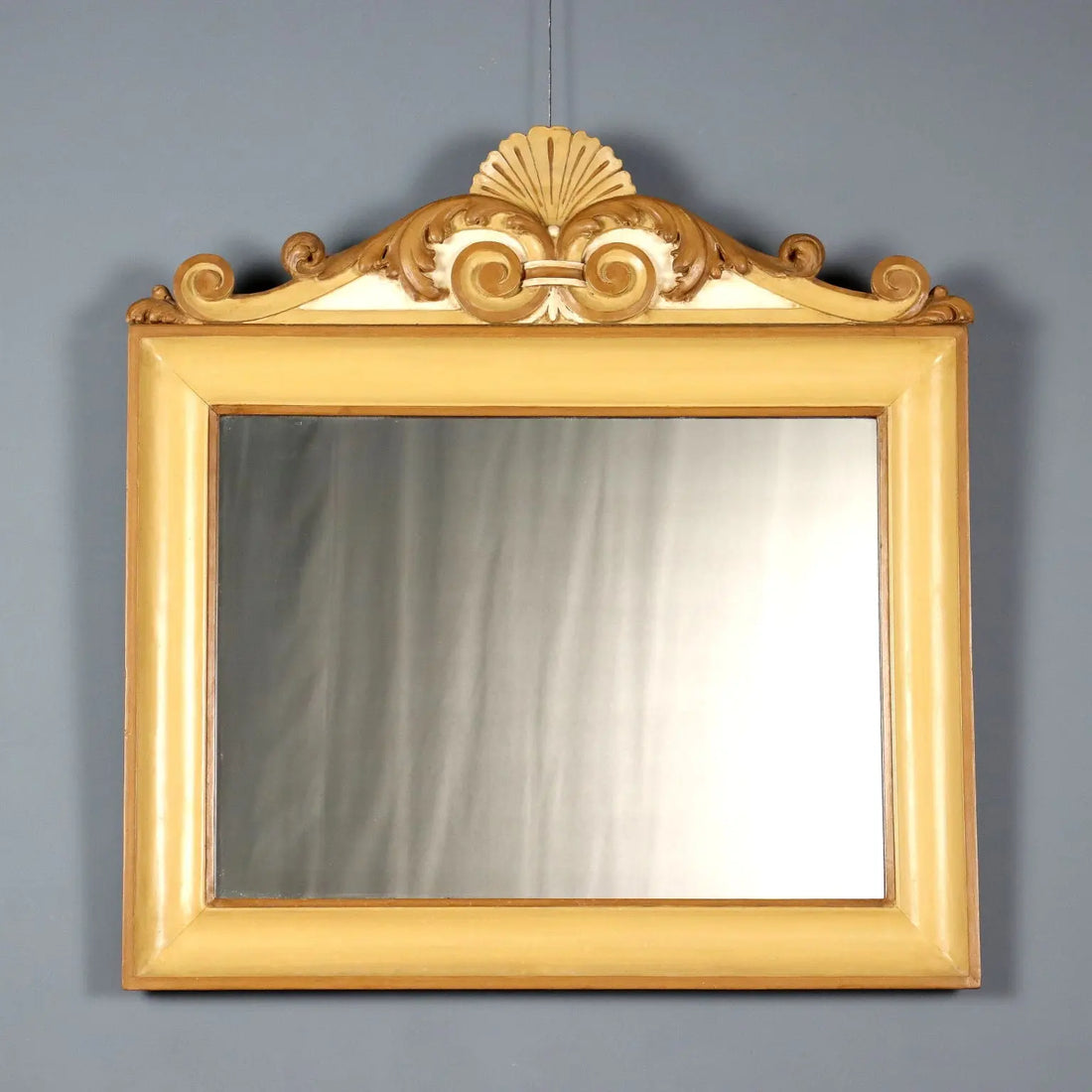 Antique Mirror Lacquered Carved Wood Italy XIX Century - Italy, XIX Century | Antiques | Mirrors & Frames