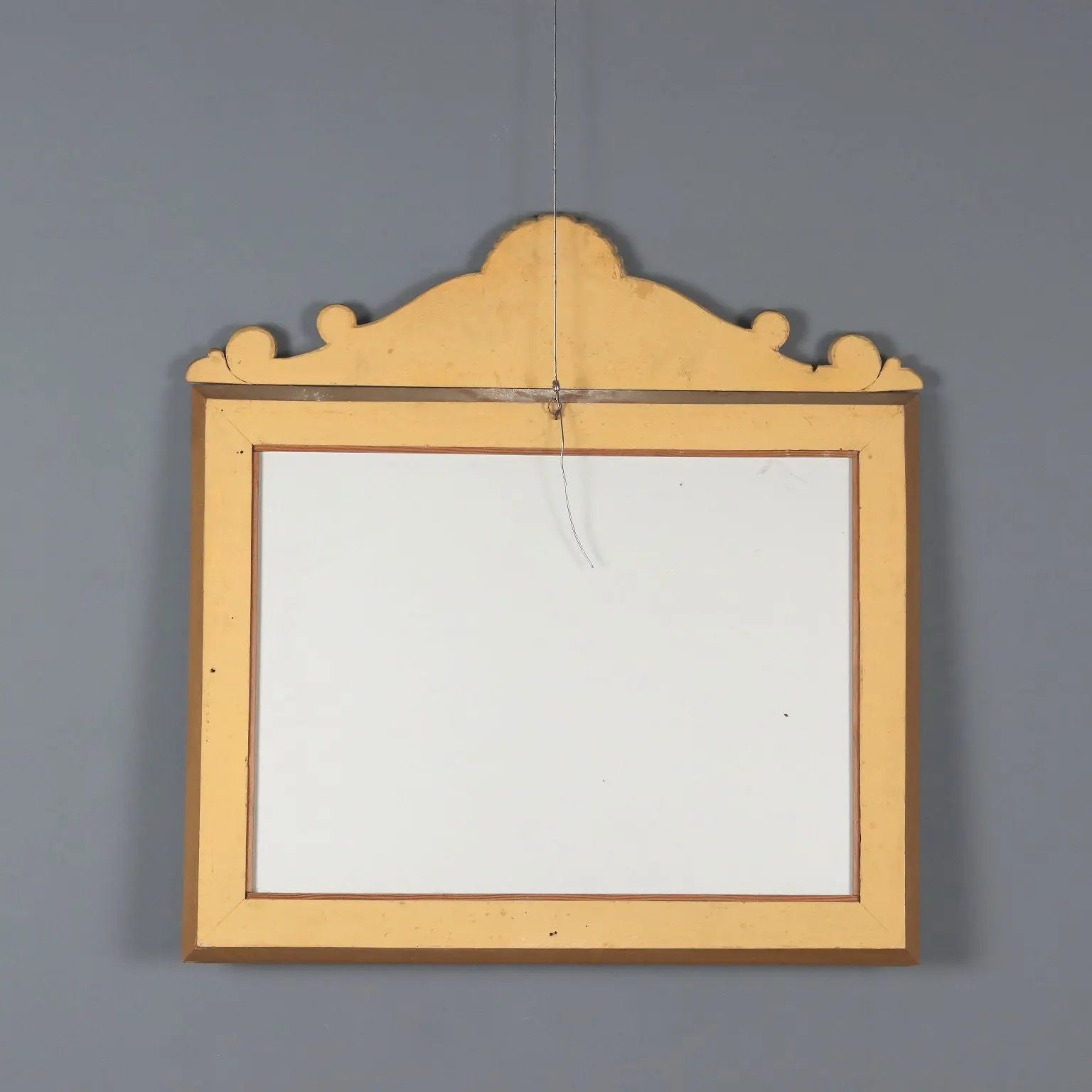 Antique Mirror Lacquered Carved Wood Italy XIX Century - Italy, XIX Century | Antiques | Mirrors & Frames