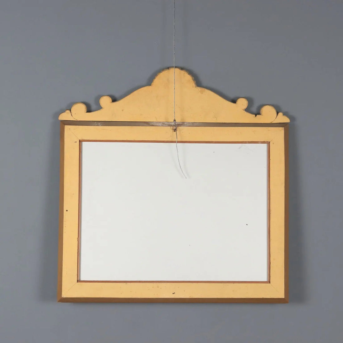 Antique Mirror Lacquered Carved Wood Italy XIX Century - Italy, XIX Century | Antiques | Mirrors & Frames