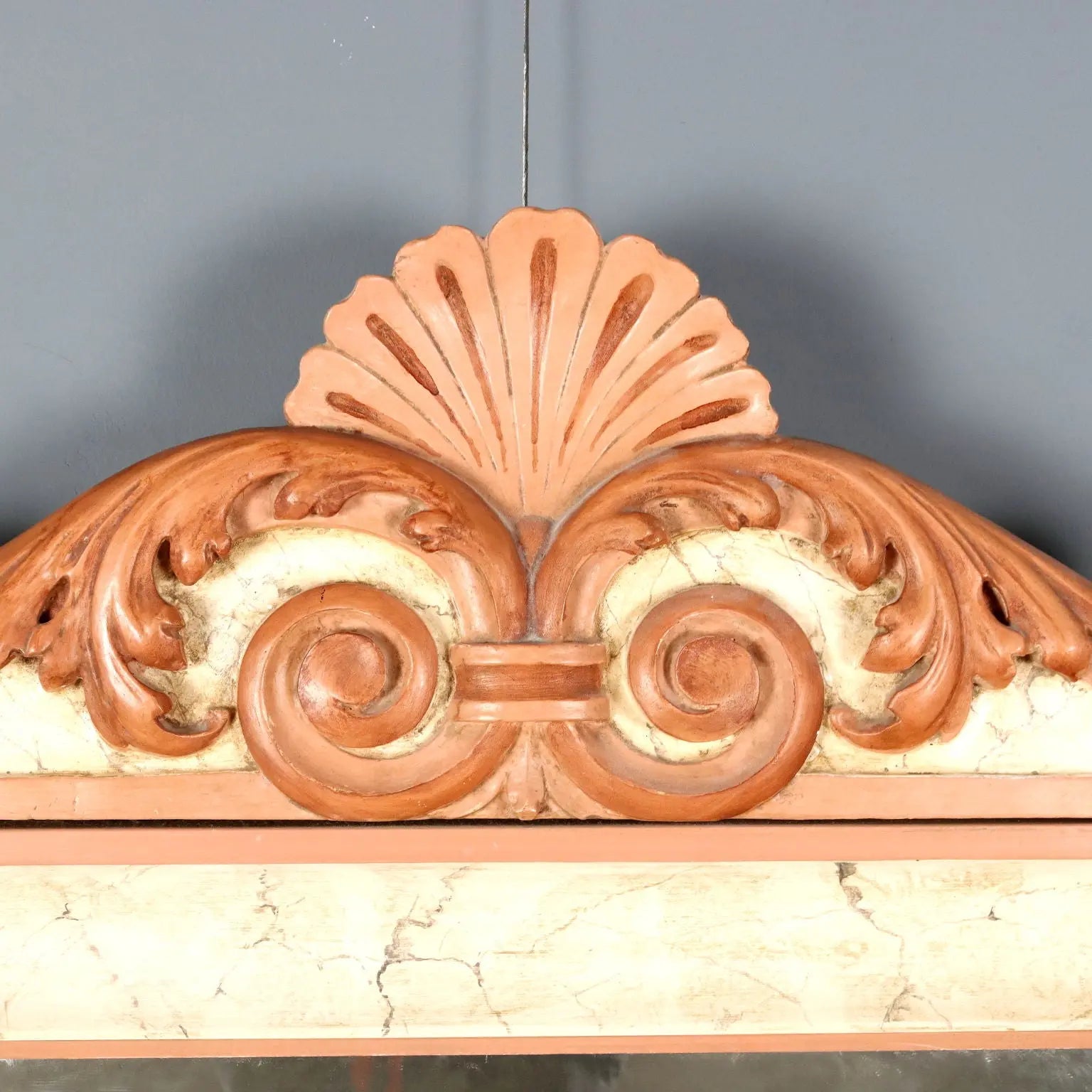 Antique Mirror Lacquered Wood Carvings Italy XIX Century - Italy, XIX Century | Antiques | Mirrors & Frames