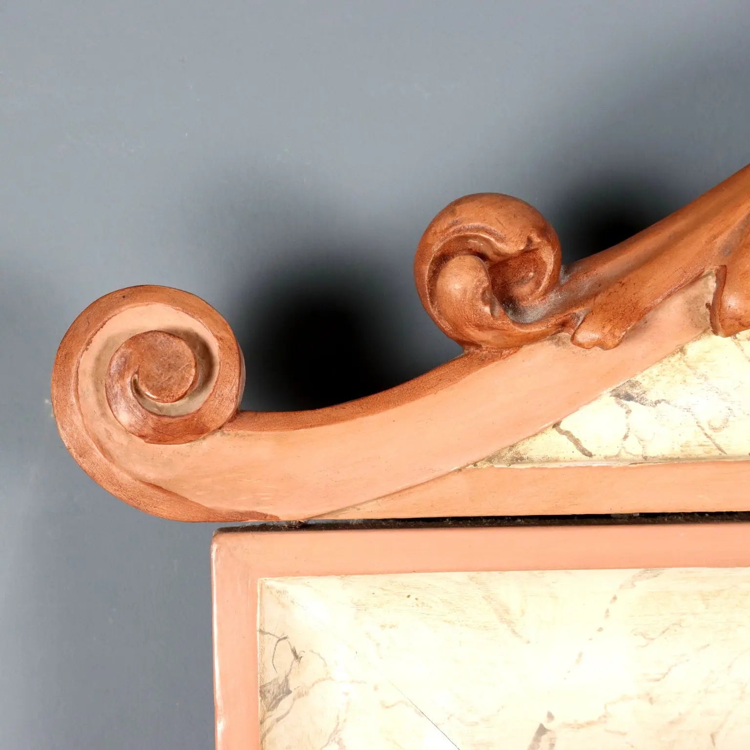 Antique Mirror Lacquered Wood Carvings Italy XIX Century - Italy, XIX Century | Antiques | Mirrors & Frames
