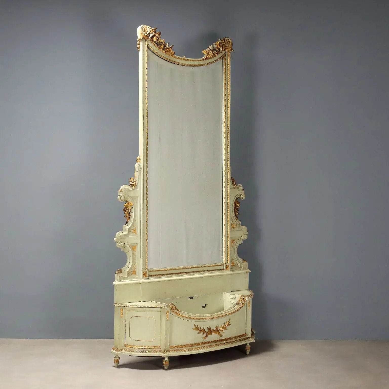 Antique Mirror Neoclassical Style Lacquered Wood XIX Century - Italy, Late XIX Century | Antiques | Mirrors & Frames
