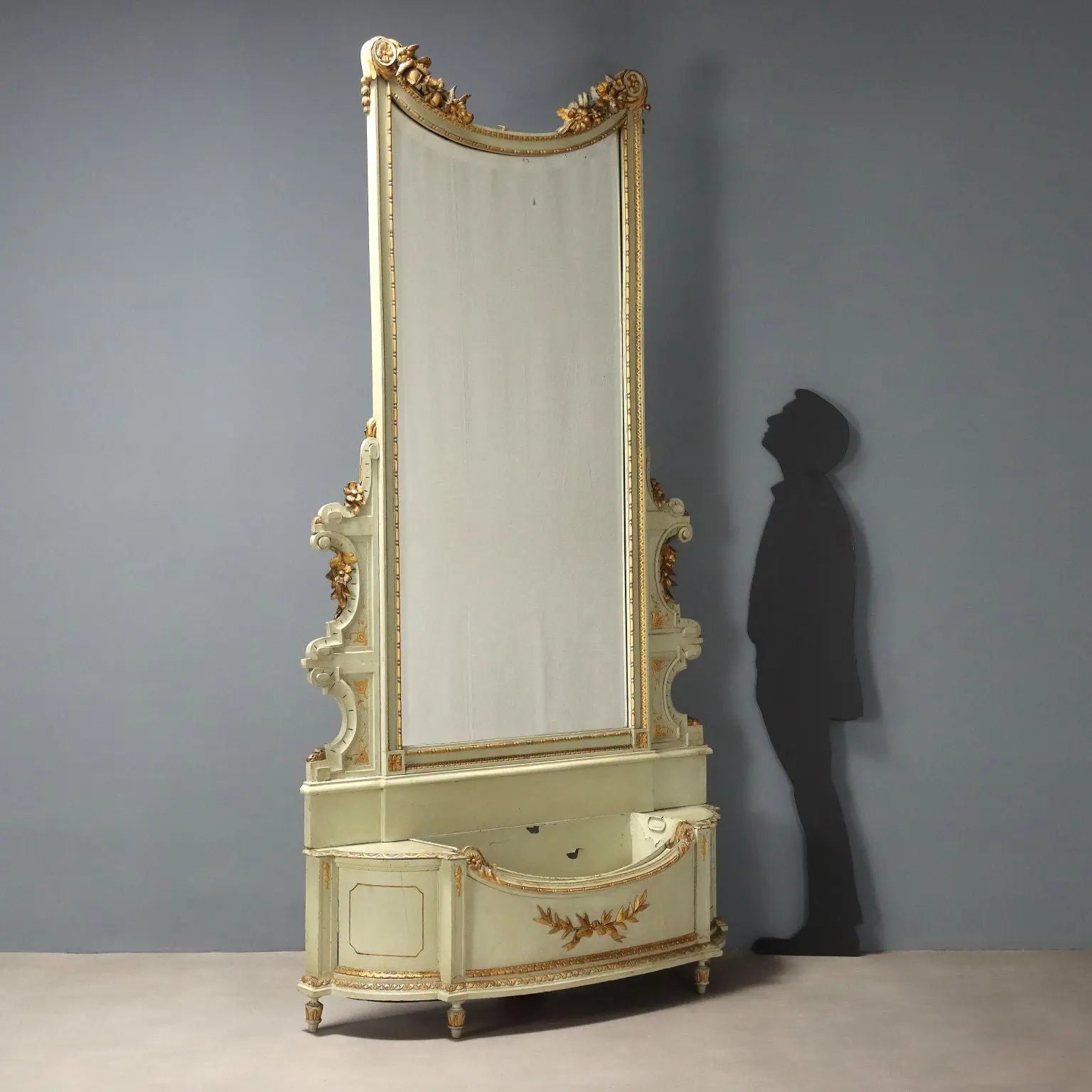 Antique Mirror Neoclassical Style Lacquered Wood XIX Century - Italy, Late XIX Century | Antiques | Mirrors & Frames