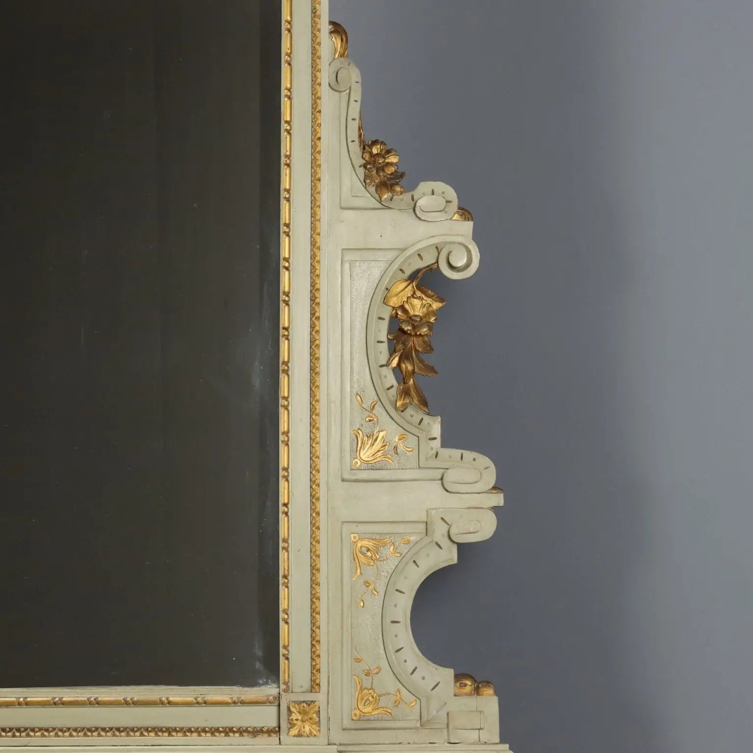 Antique Mirror Neoclassical Style Lacquered Wood XIX Century - Italy, Late XIX Century | Antiques | Mirrors & Frames