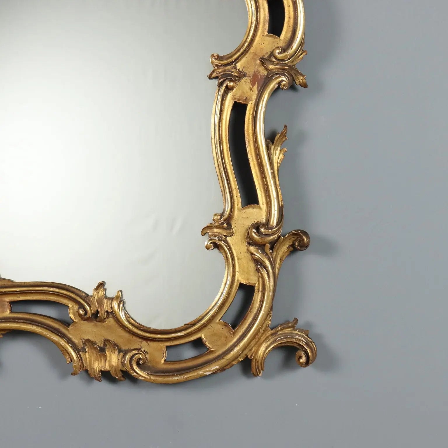 Antique Mirror Carved Gilded Wood Italy Early XX Century - Italy, Early XX Century | Antiques | Mirrors & Frames