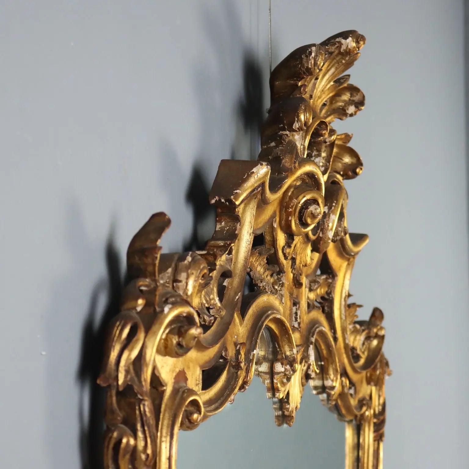 Antique Mirror Carved Gilded Wood Italy Early XX Century - Italy, Early XX Century | Antiques | Mirrors & Frames