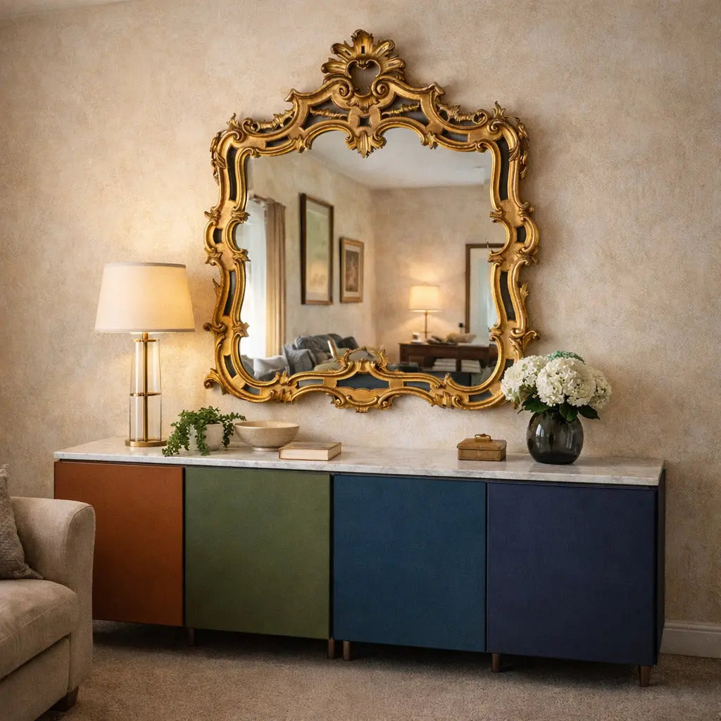 Antique Mirror Carved Gilded Wood Italy Early XX Century - Italy, Early XX Century | Antiques | Mirrors & Frames