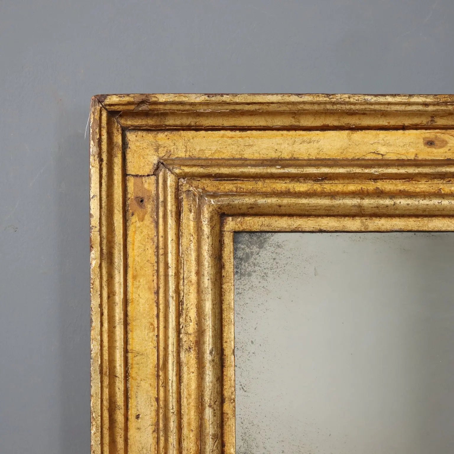 Antique Mirror Moulded Gilded Wood Frame Italy XVIII Century - Italy, Early XVIII Century | Antiques | Mirrors & Frames
