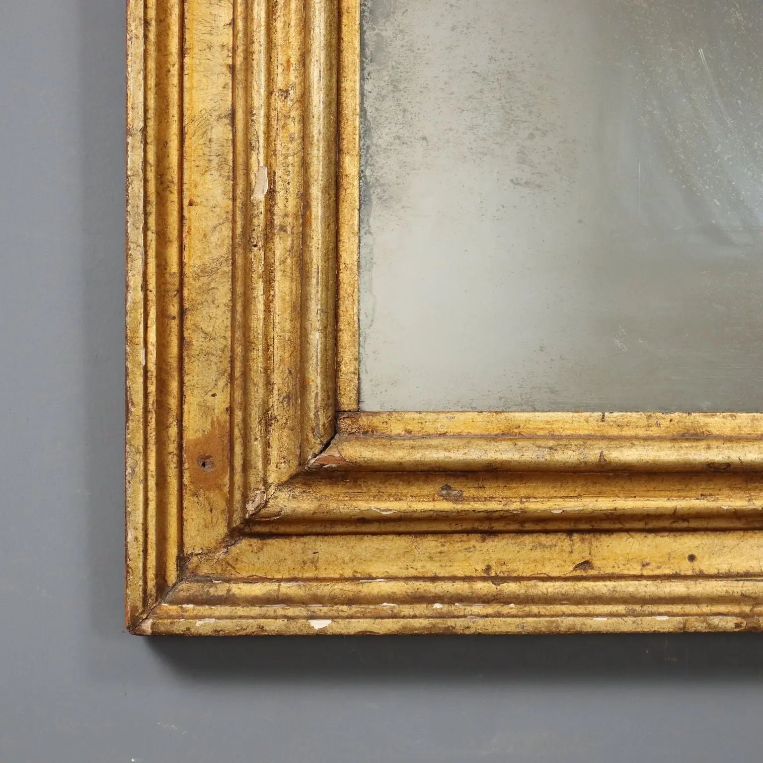 Antique Mirror Moulded Gilded Wood Frame Italy XVIII Century - Italy, Early XVIII Century | Antiques | Mirrors & Frames