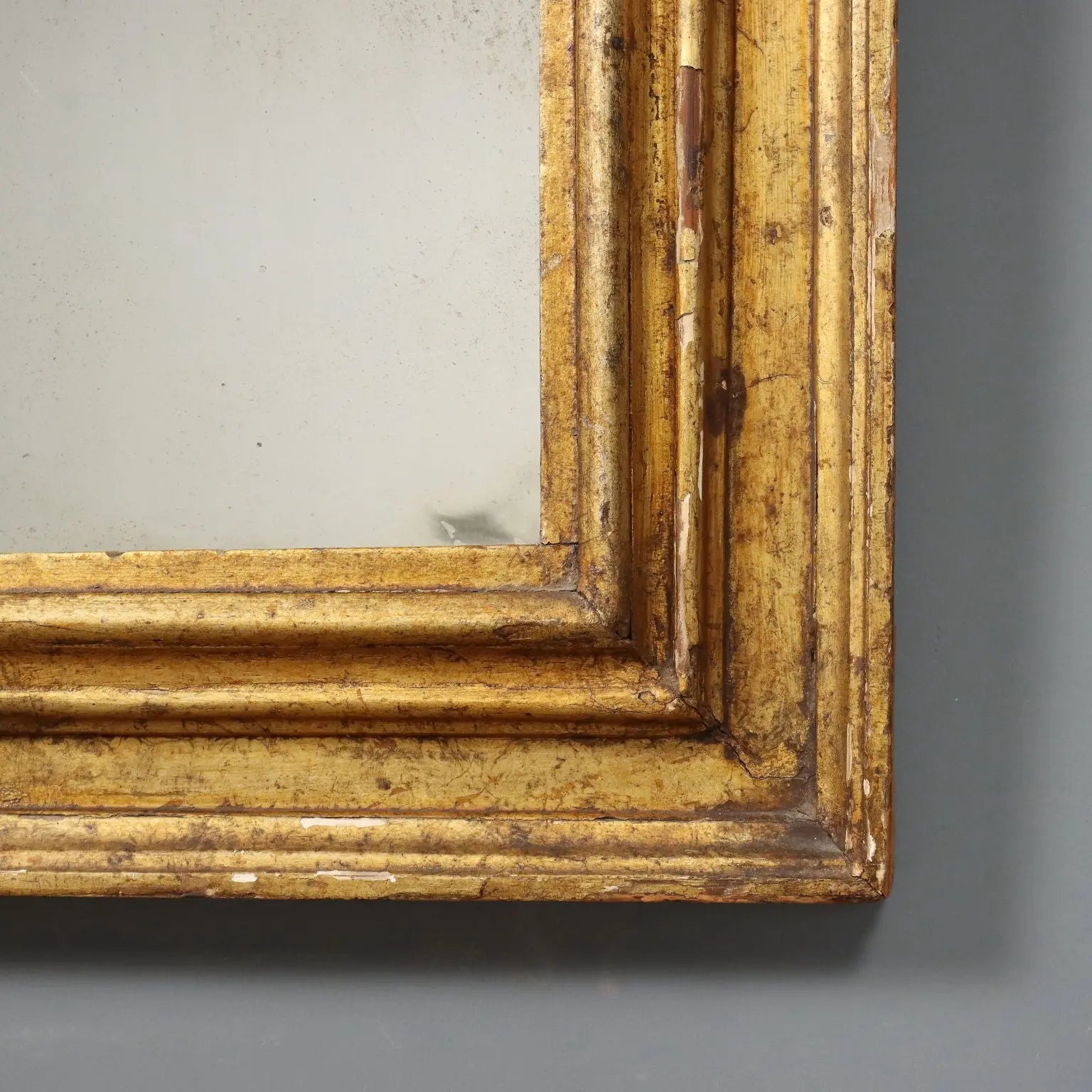 Antique Mirror Moulded Gilded Wood Frame Italy XVIII Century - Italy, Early XVIII Century | Antiques | Mirrors & Frames