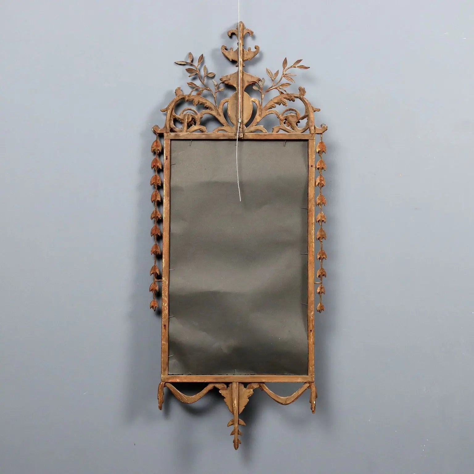 Antique Mirror Neoclassical Style Carved Wood XIX Century