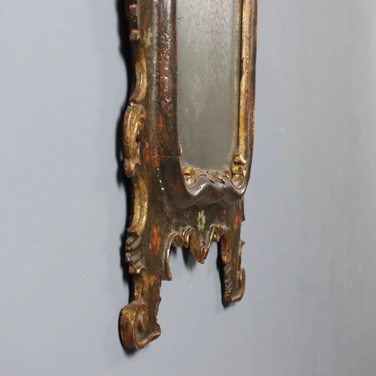 Venetian Lacquered Wood Mirror Late 19th Century