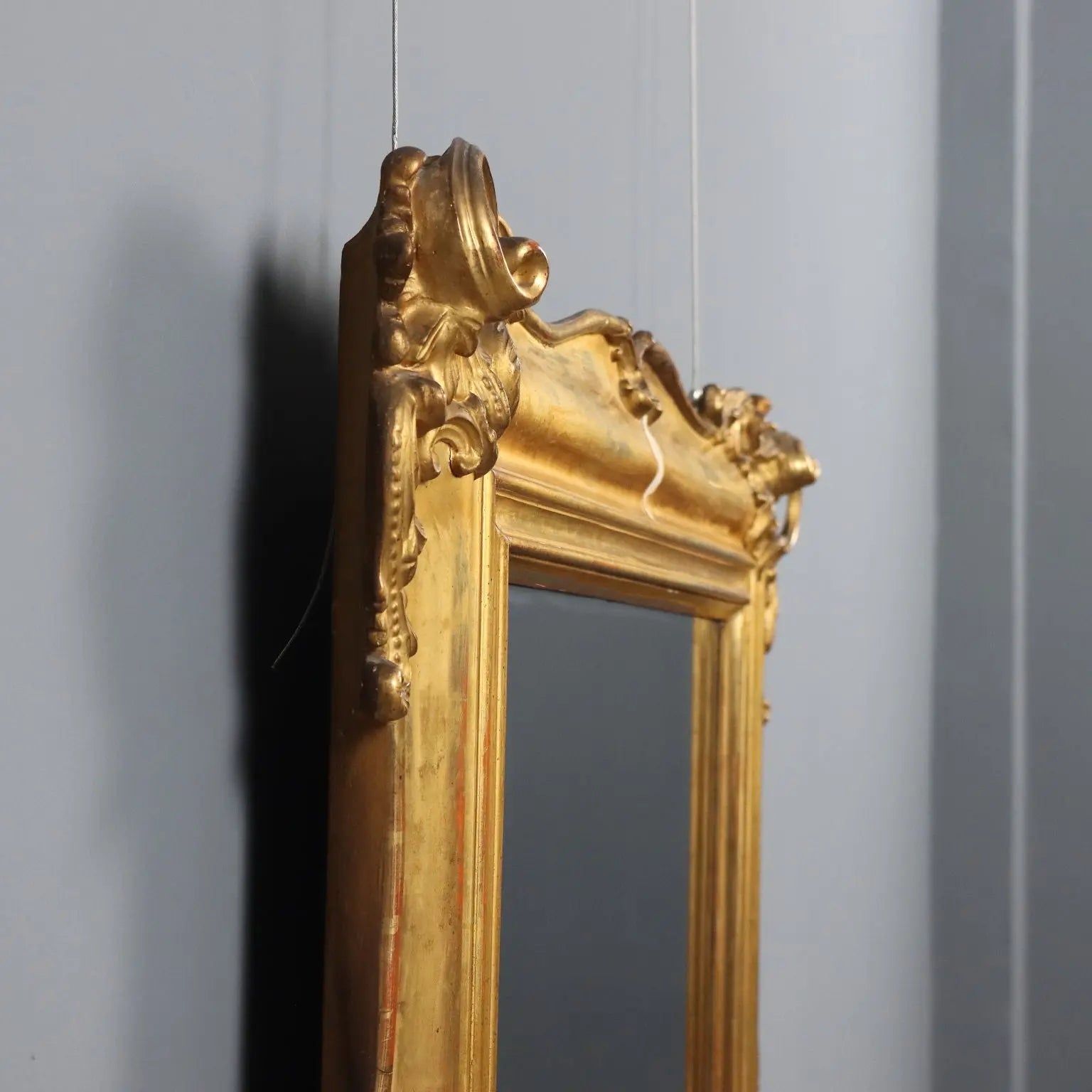 Italian Gilded Wood Mirror - Late 19th Century
