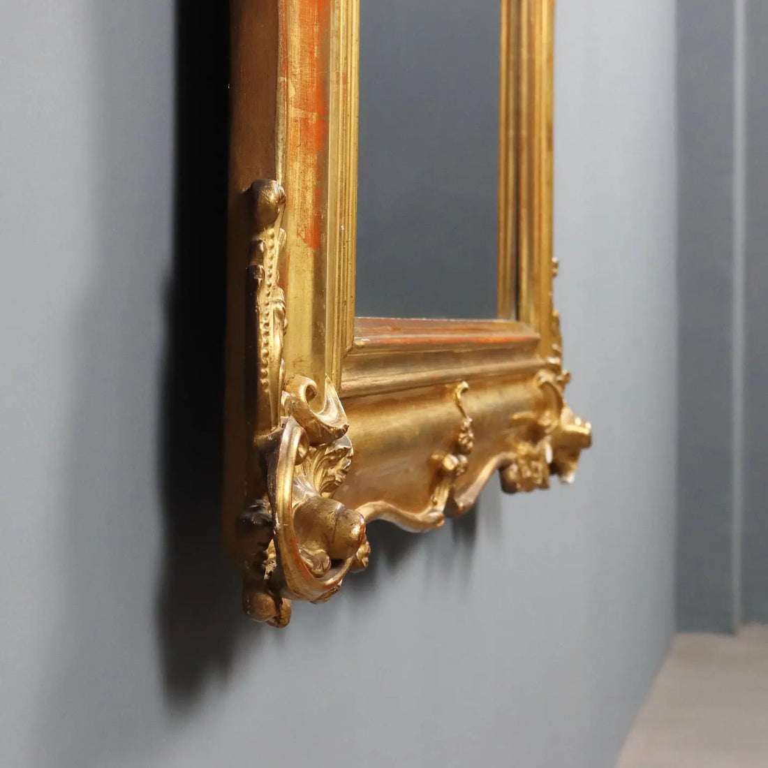 Italian Gilded Wood Mirror - Late 19th Century