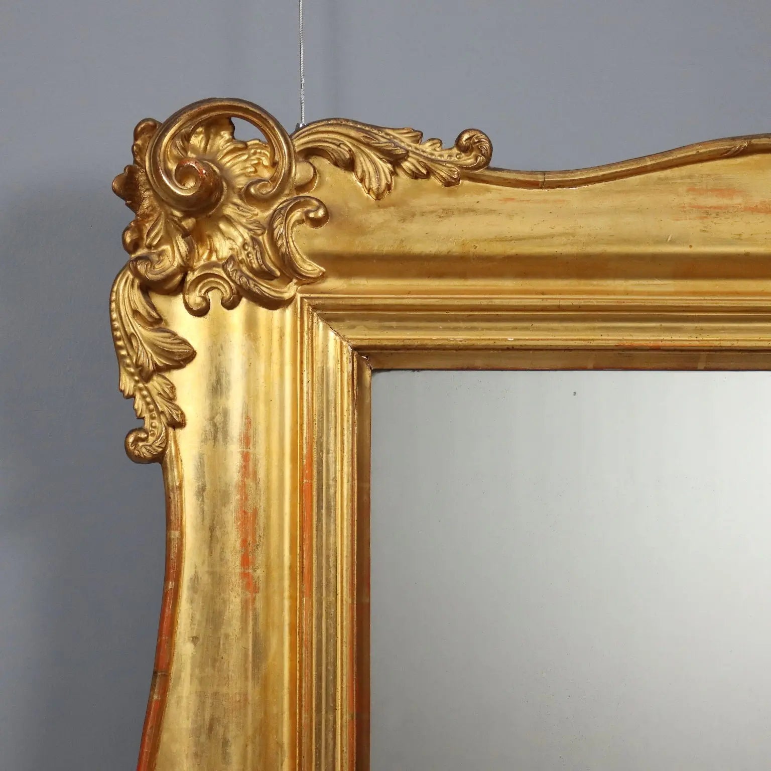 Italian Gilded Wood Mirror - Late 19th Century