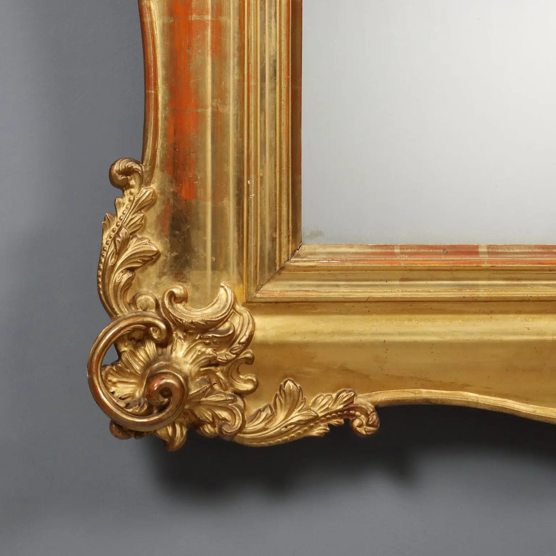 Italian Gilded Wood Mirror - Late 19th Century
