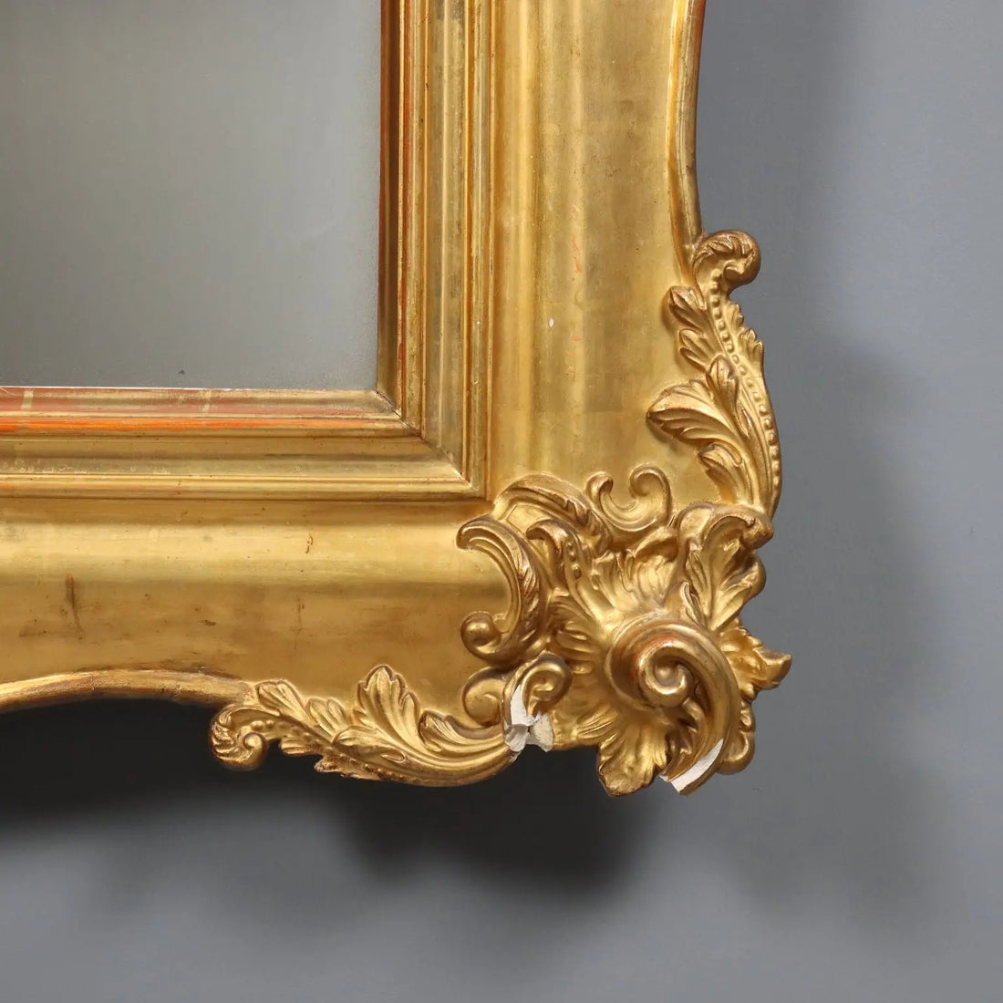 Italian Gilded Wood Mirror - Late 19th Century