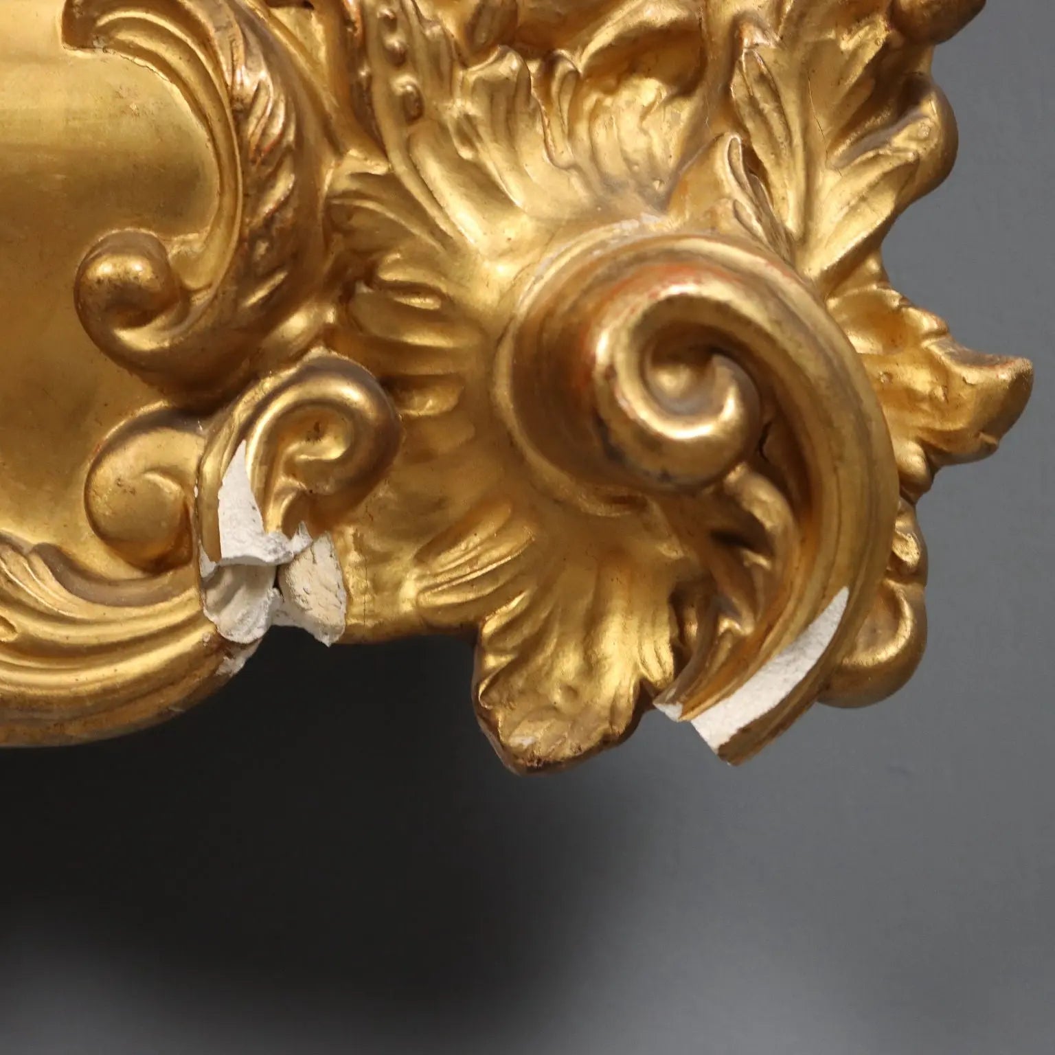 Italian Gilded Wood Mirror - Late 19th Century