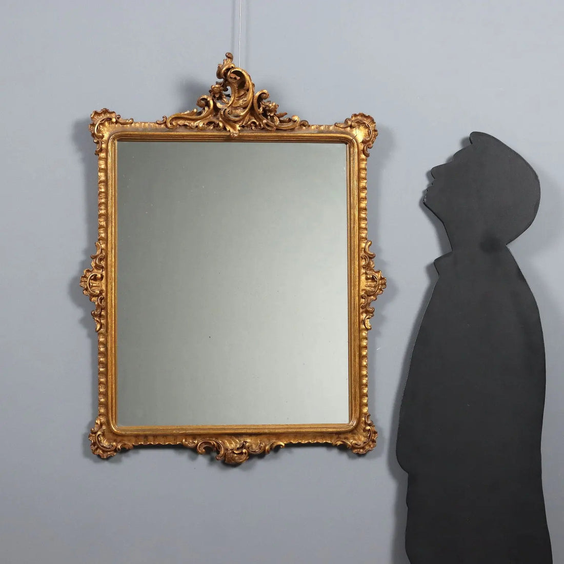 Rococo Mirror with Carved Gilded Frame