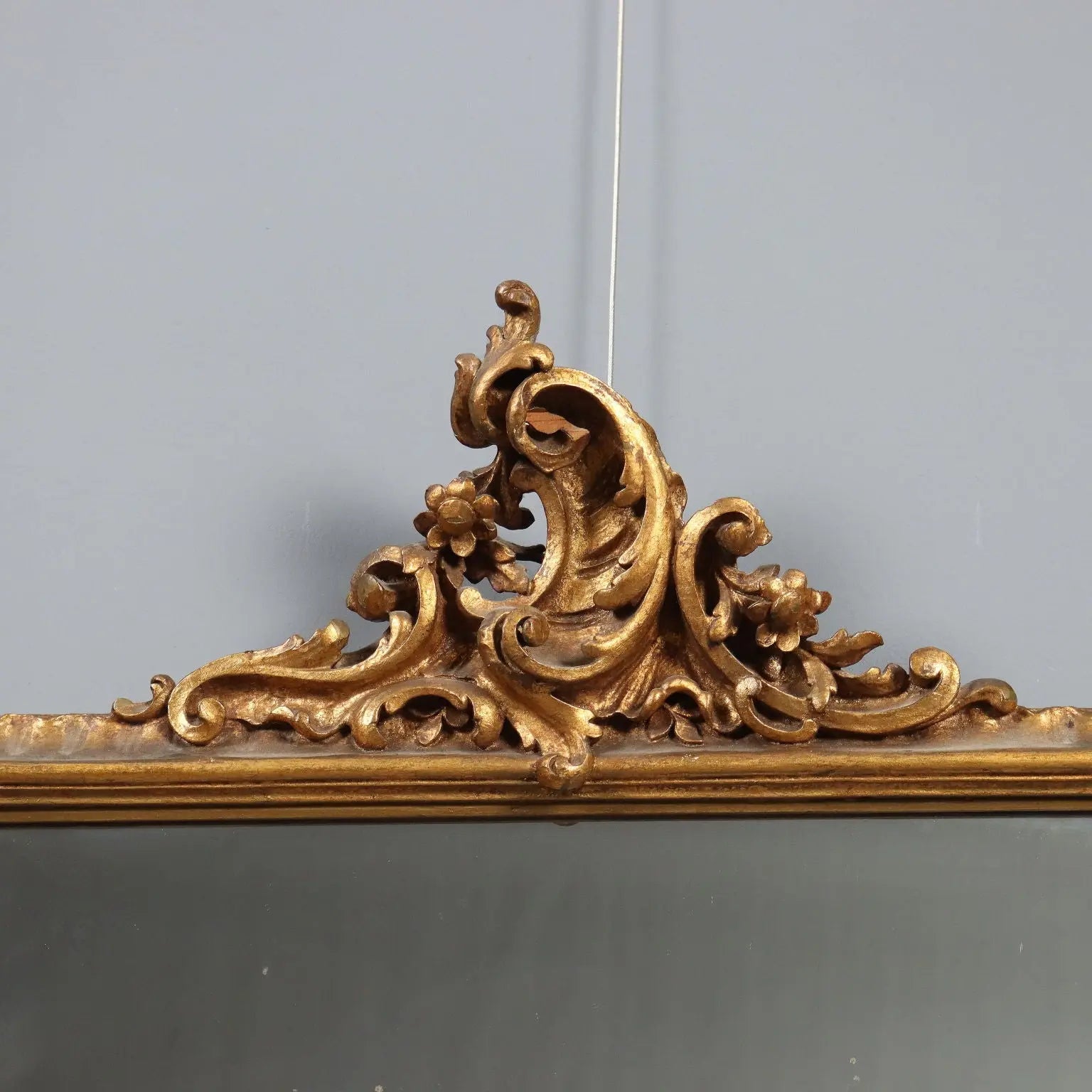 Rococo Mirror with Carved Gilded Frame